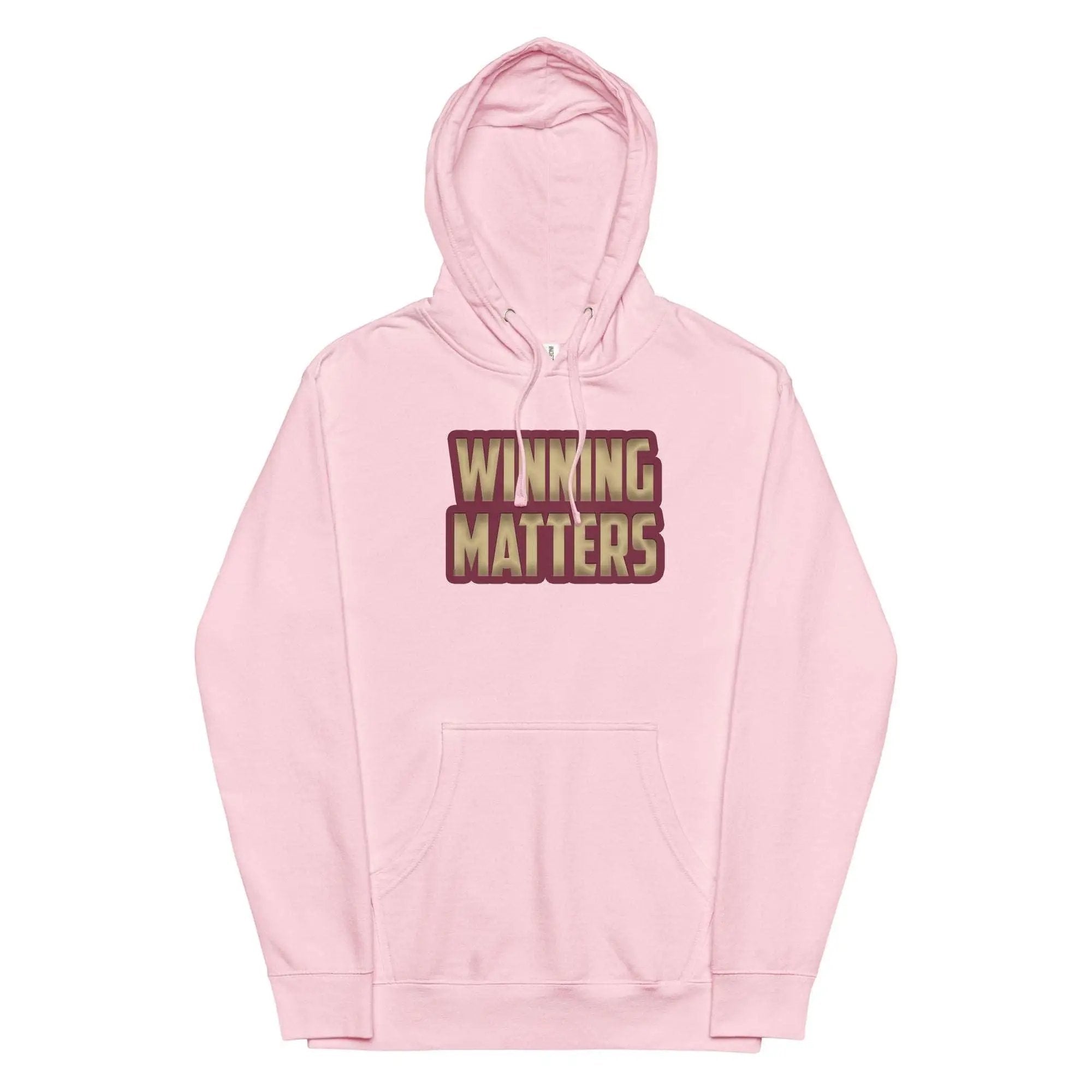 a pink sweatshirt with the words wyoming matters on it