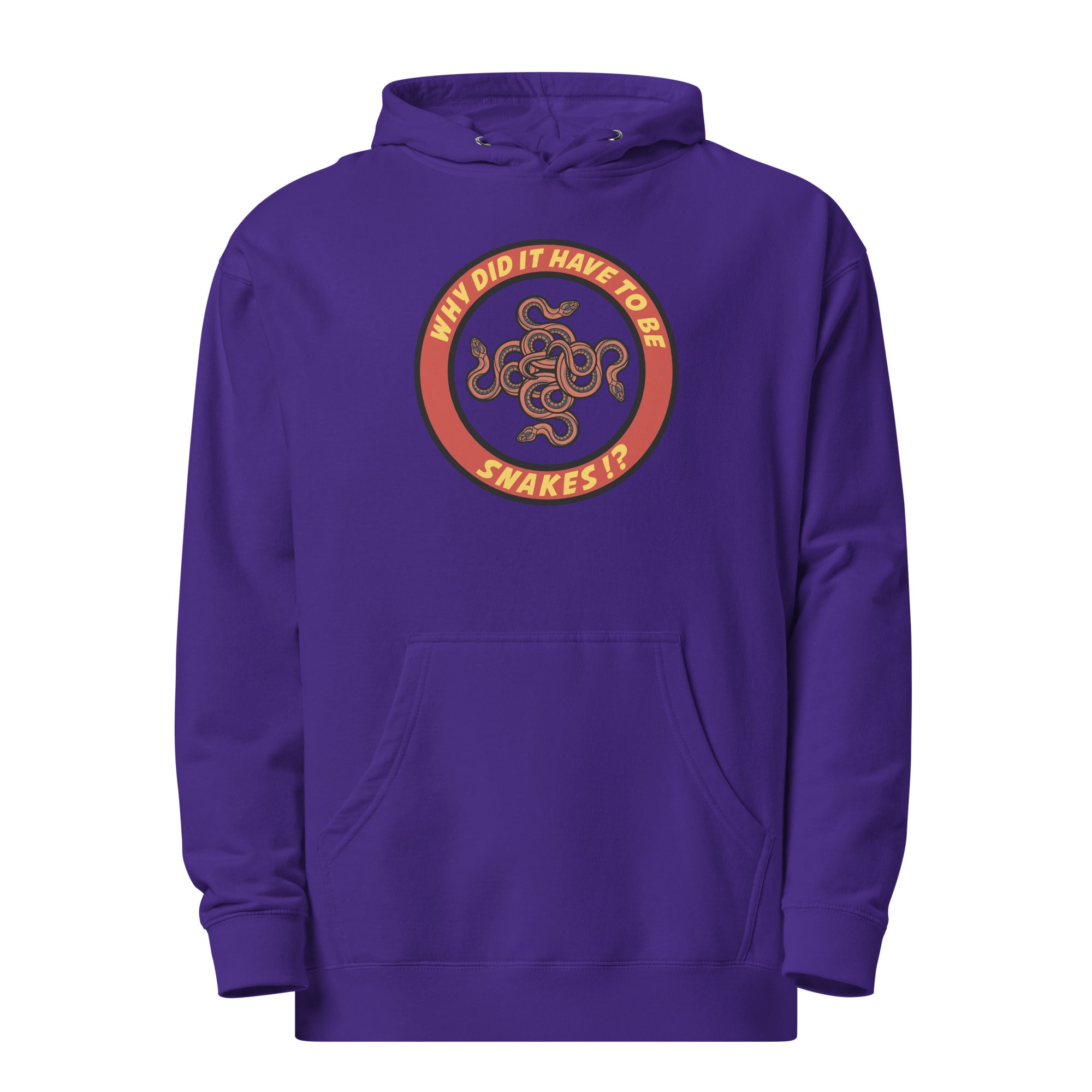 Why Did It Have To Be Snakes? Unisex midweight hoodie