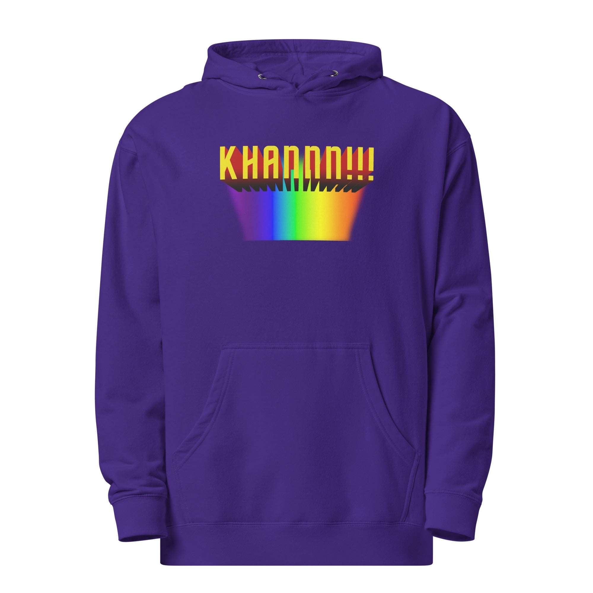 a purple hoodie with the words kardah on it