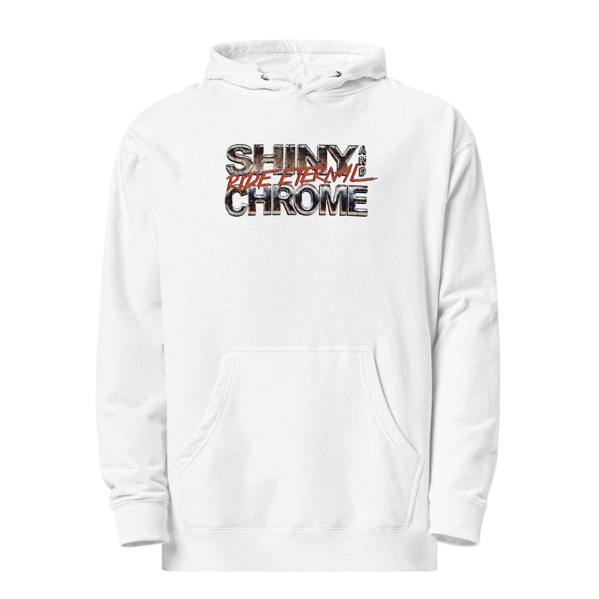 a white hoodie with the words shine on it