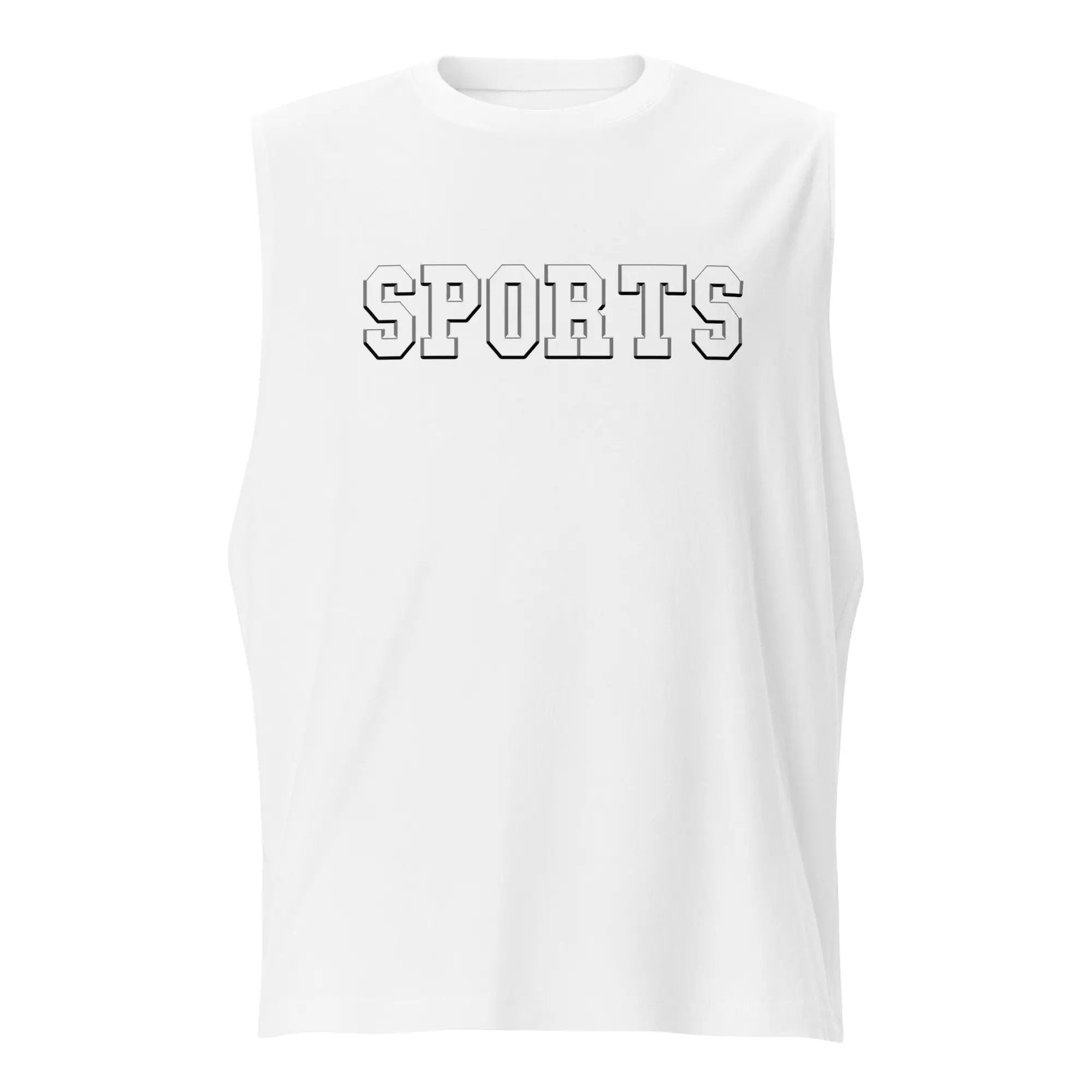 a white shirt with the words sports on it