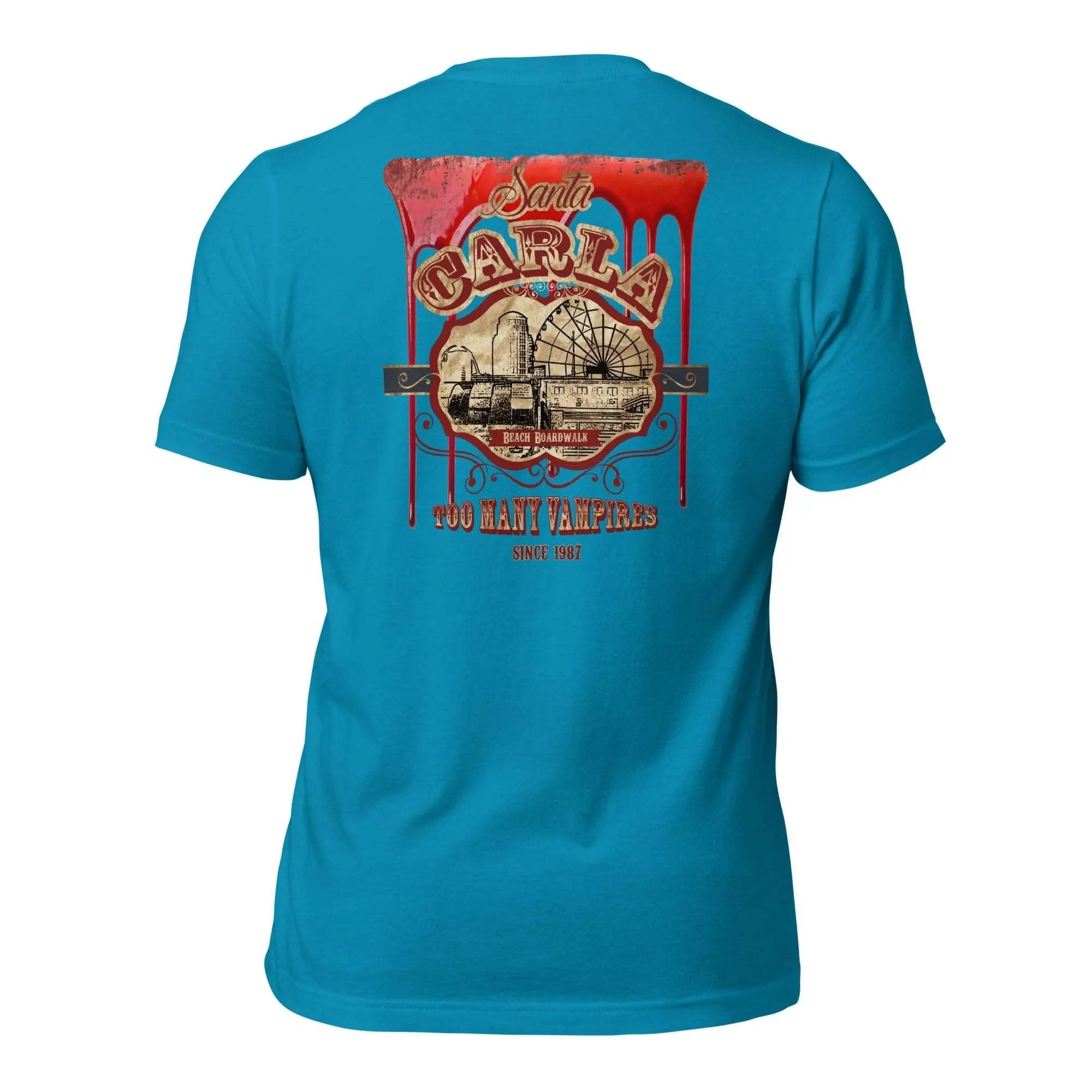 Santa Carla Unisex t-shirt (Back)
