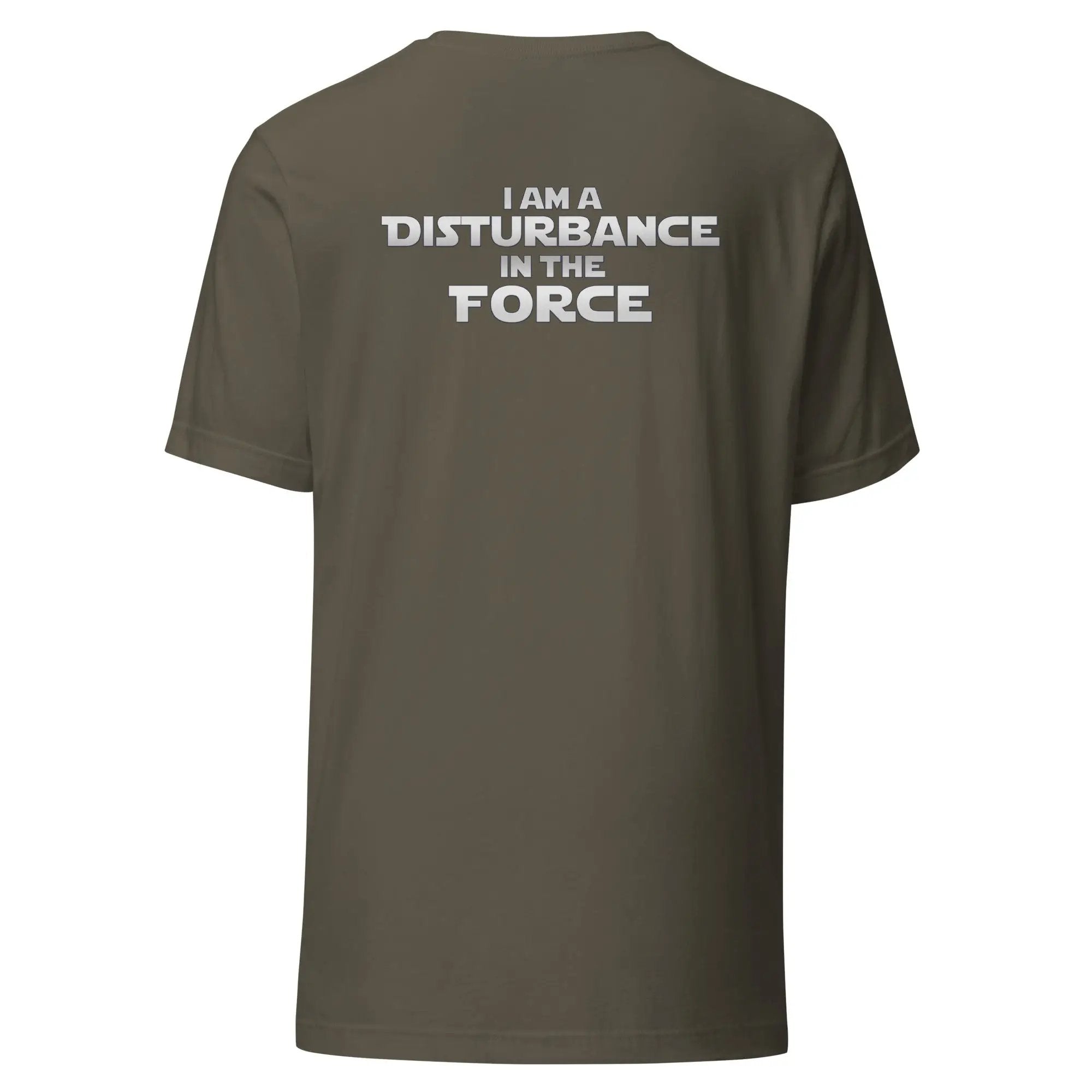 a t - shirt with the words i am a distance force printed on it