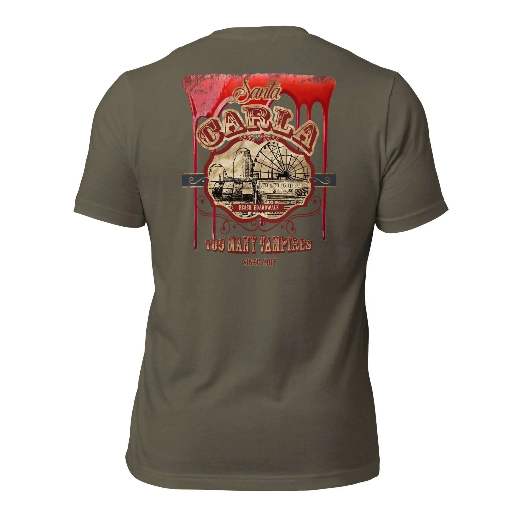 Santa Carla Unisex t-shirt (Back)