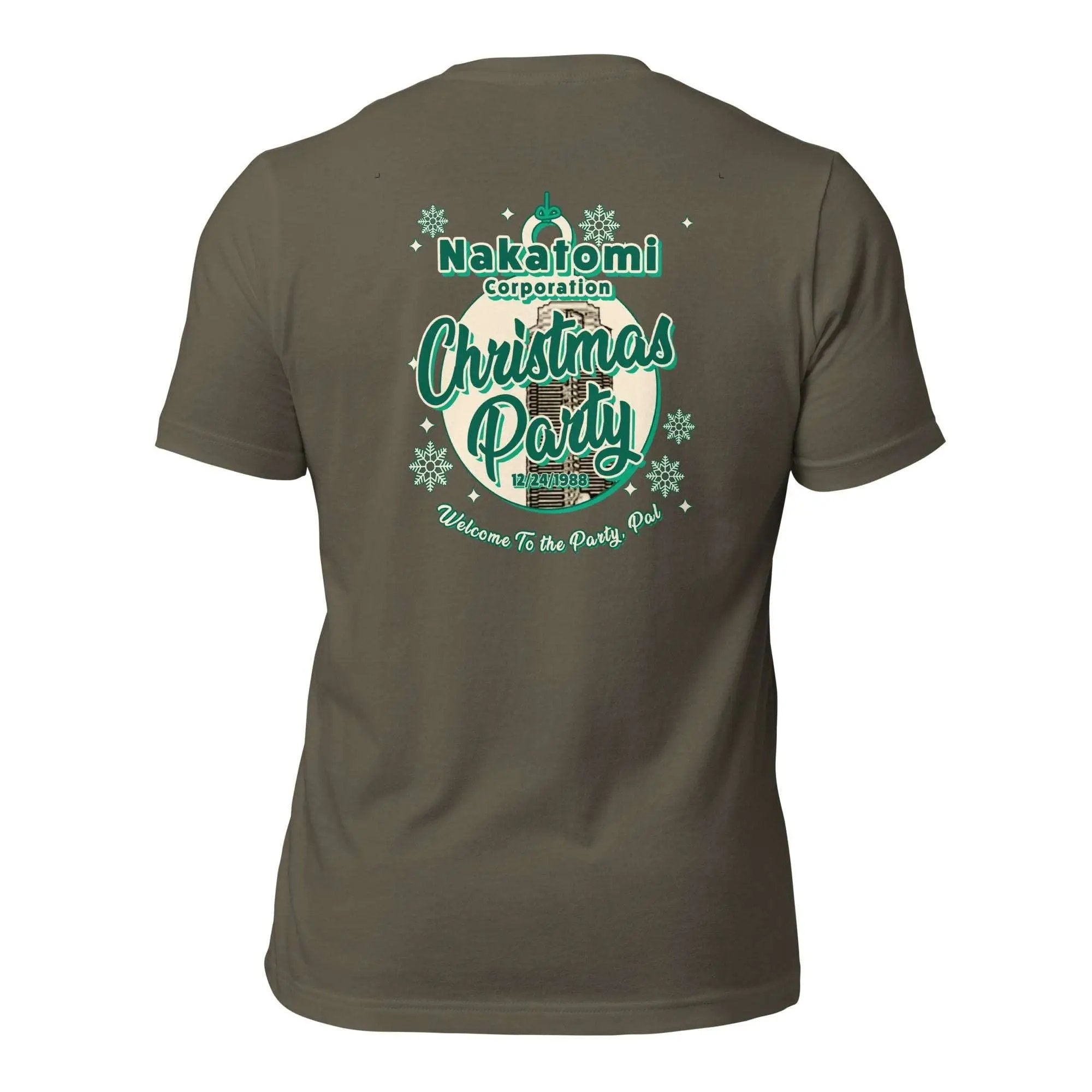 a women's t - shirt with the words christmas party on it