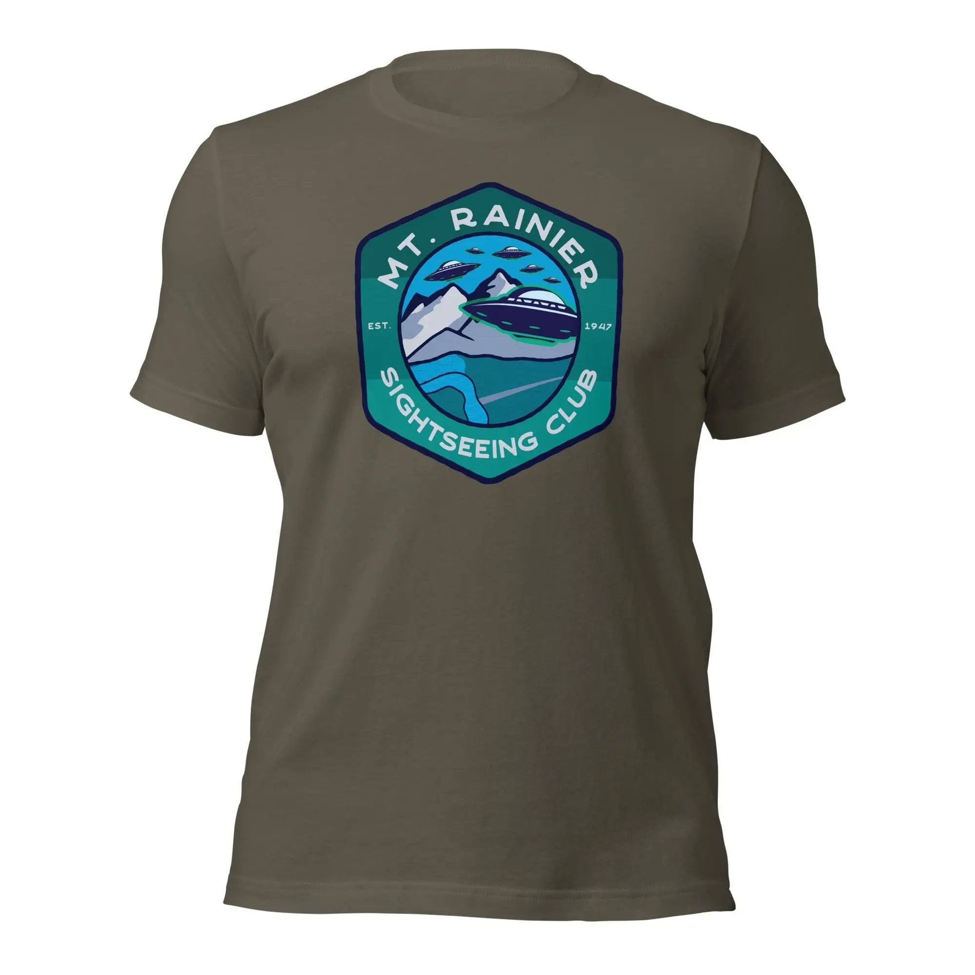 a gray t - shirt with a picture of a boat on it