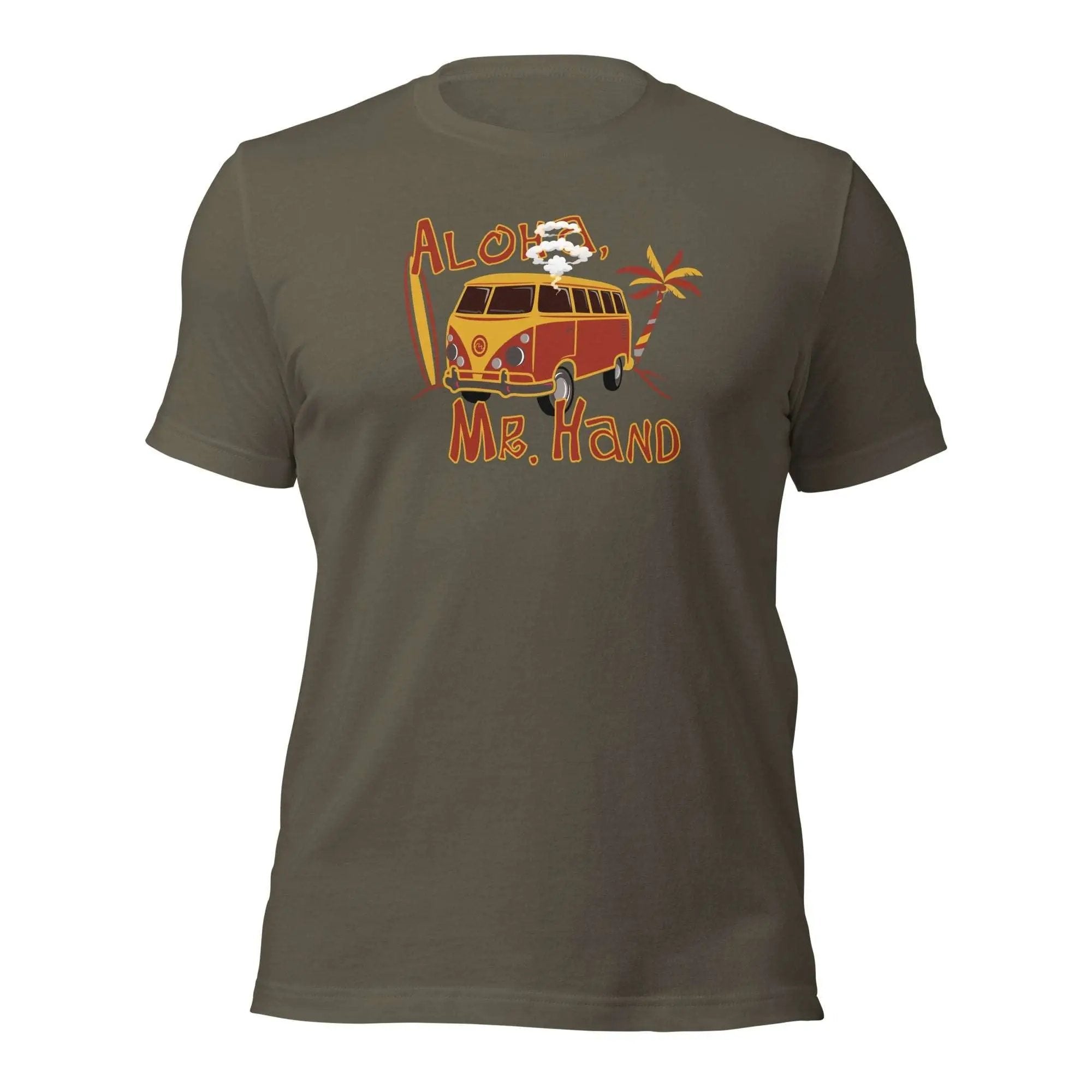 a t - shirt with an image of a vw bus on it