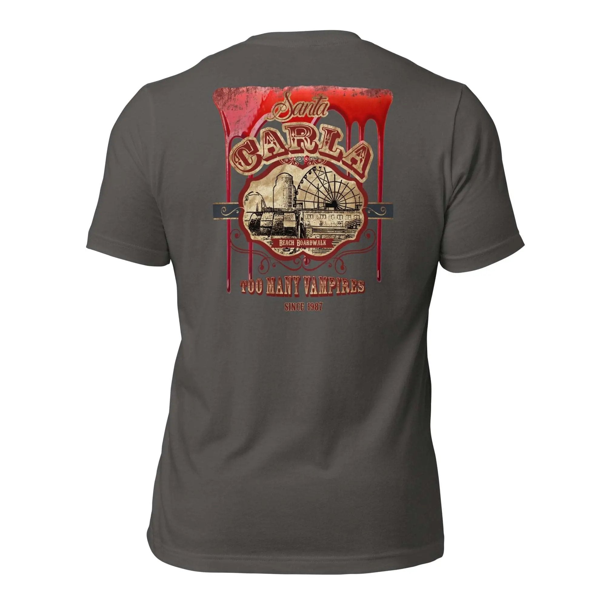 Santa Carla Unisex t-shirt (Back)