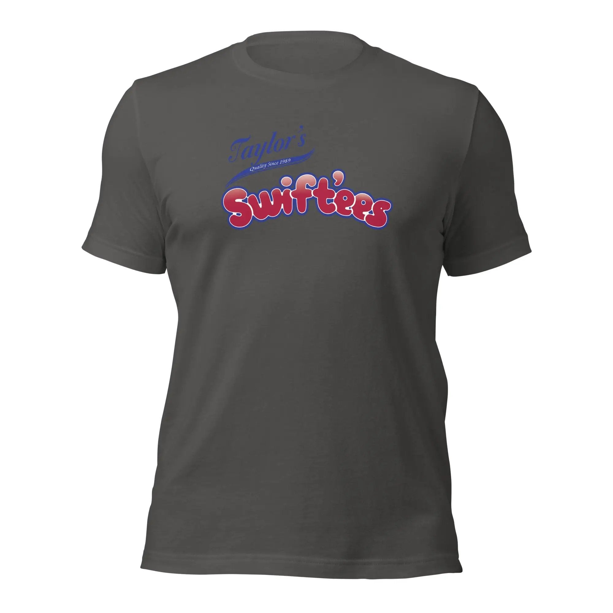 a grey t - shirt with the word swiffer on it