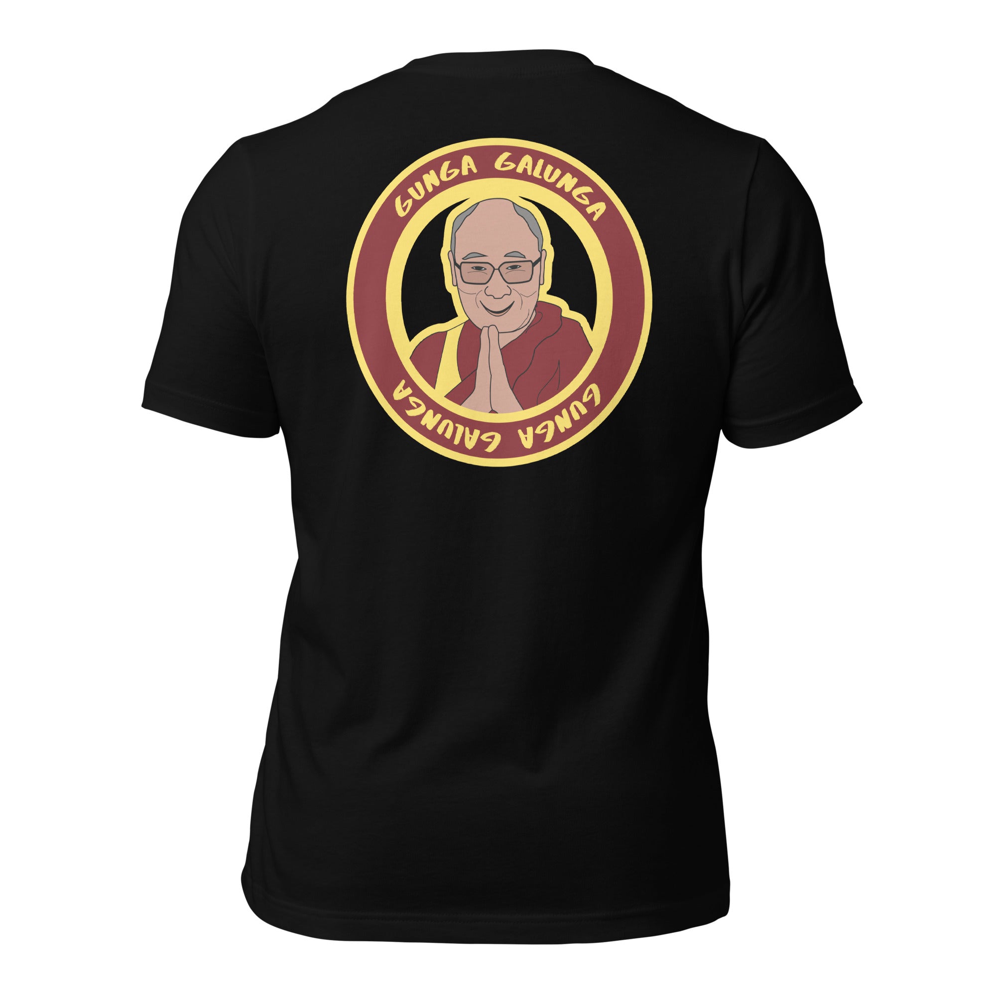 The Dali Lama Himself Unisex t-shirt (BACK)