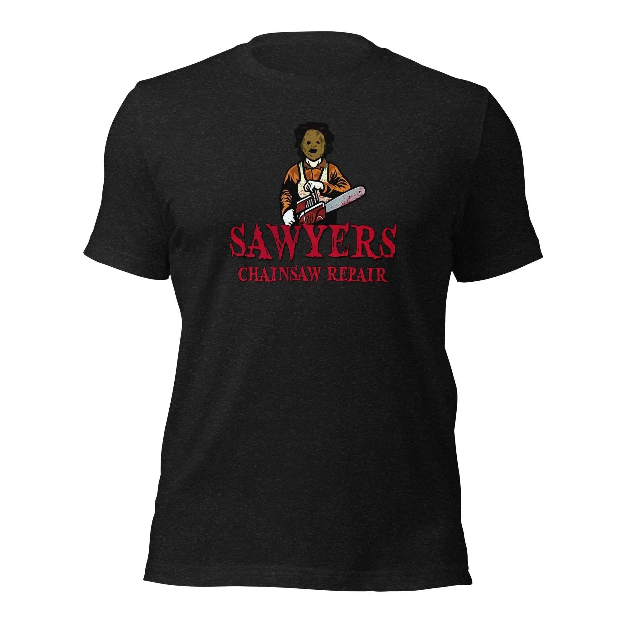 a black t - shirt with a picture of a man holding a baseball bat