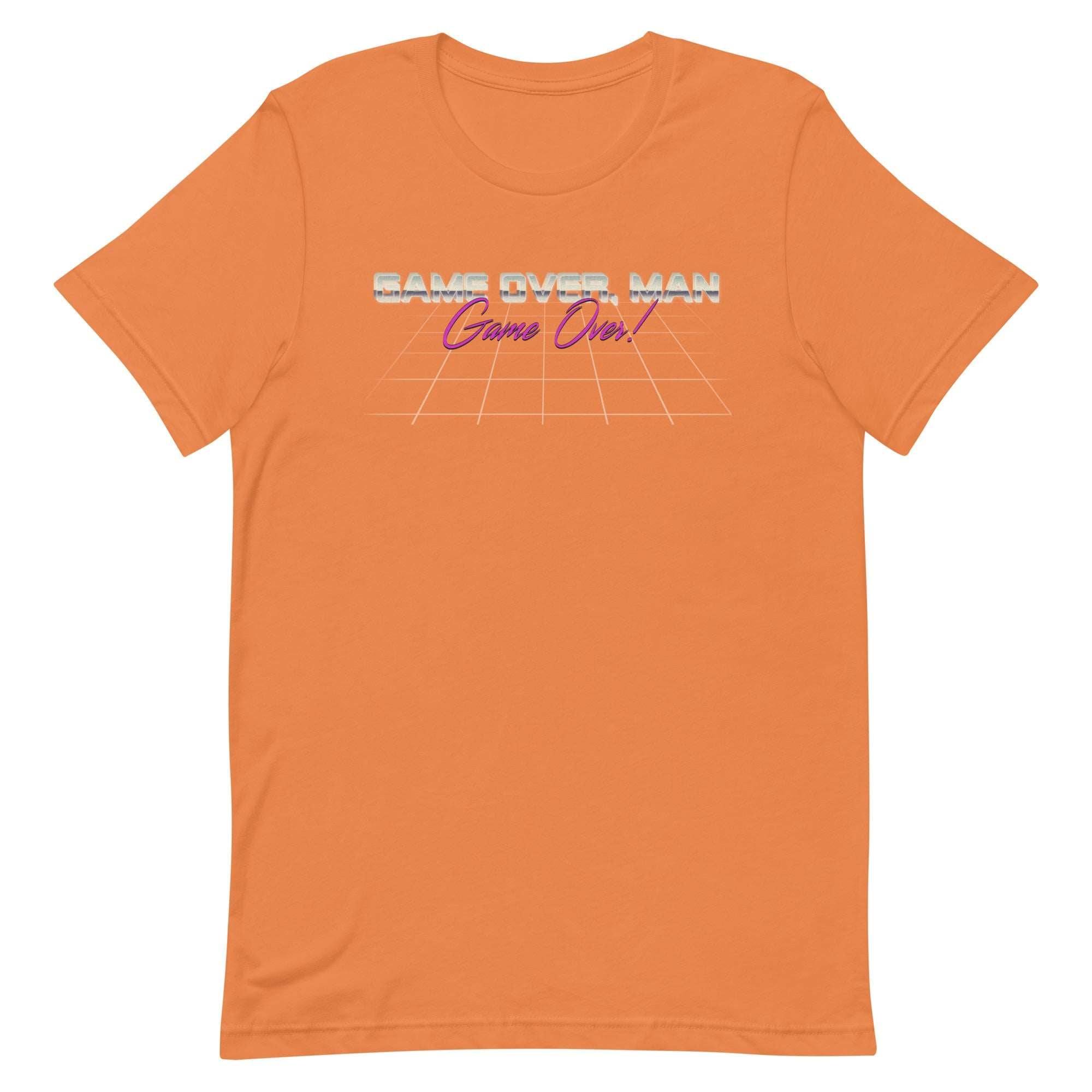 an orange t - shirt with the words breaking man on it