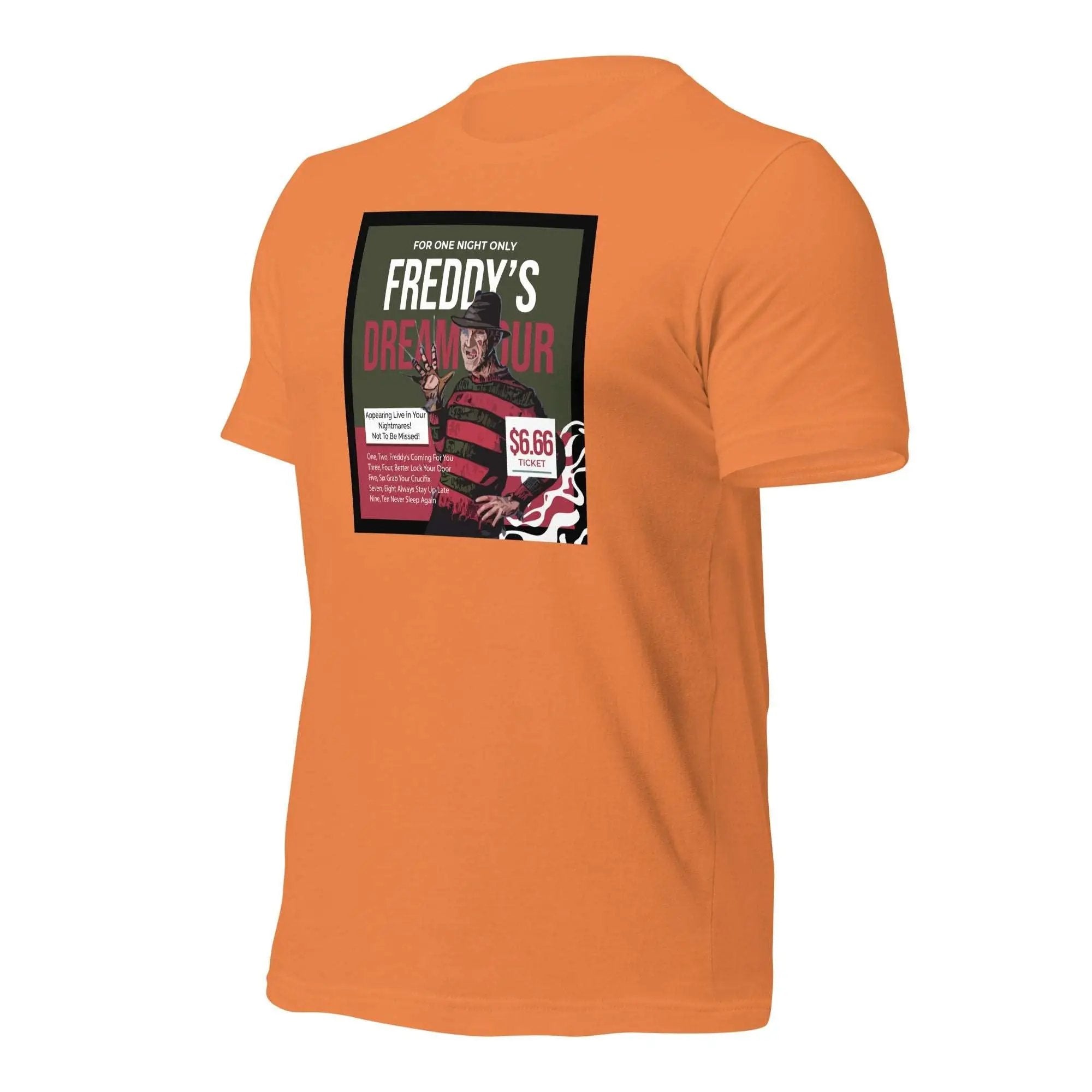 a t - shirt with a picture of a man in a striped shirt