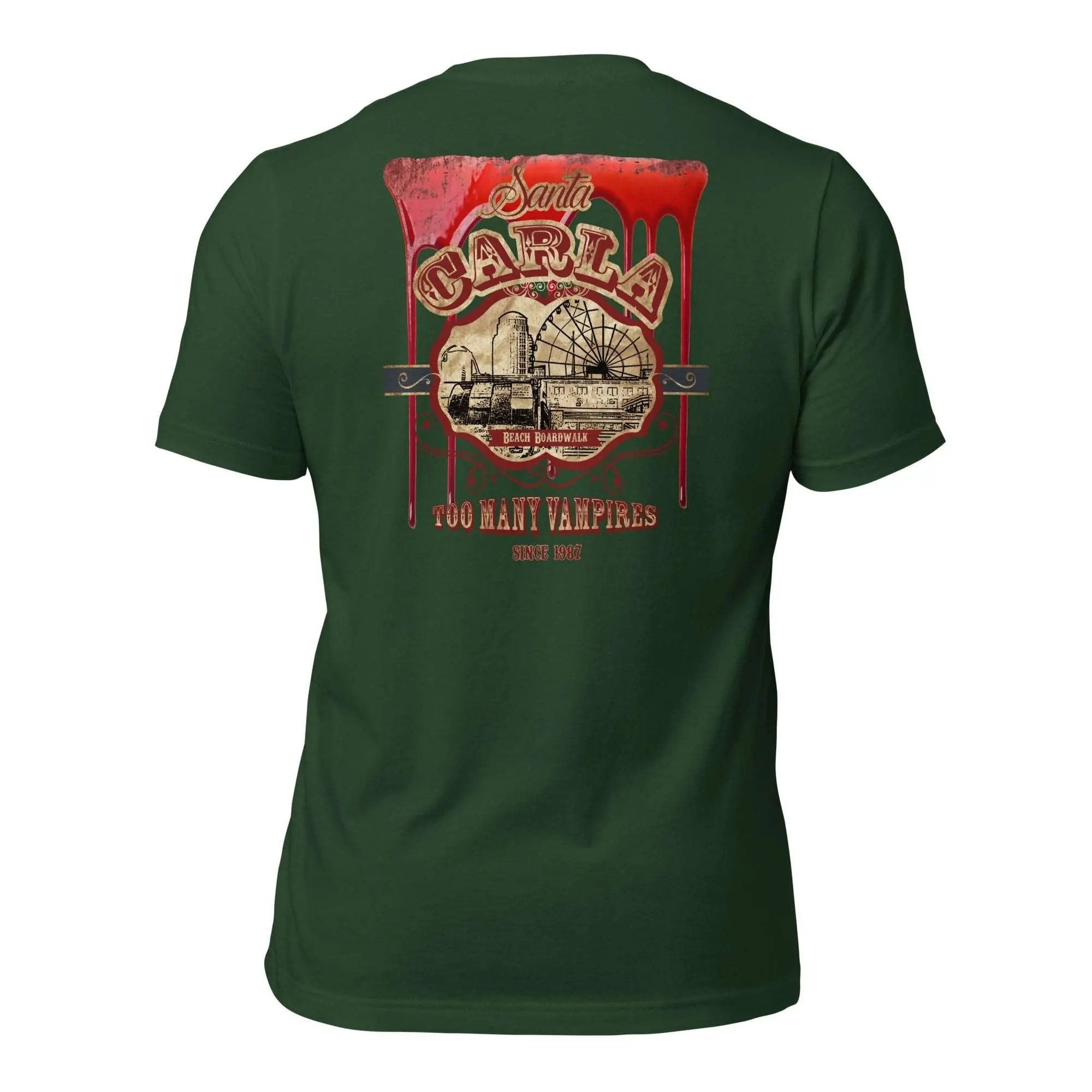 Santa Carla Unisex t-shirt (Back)