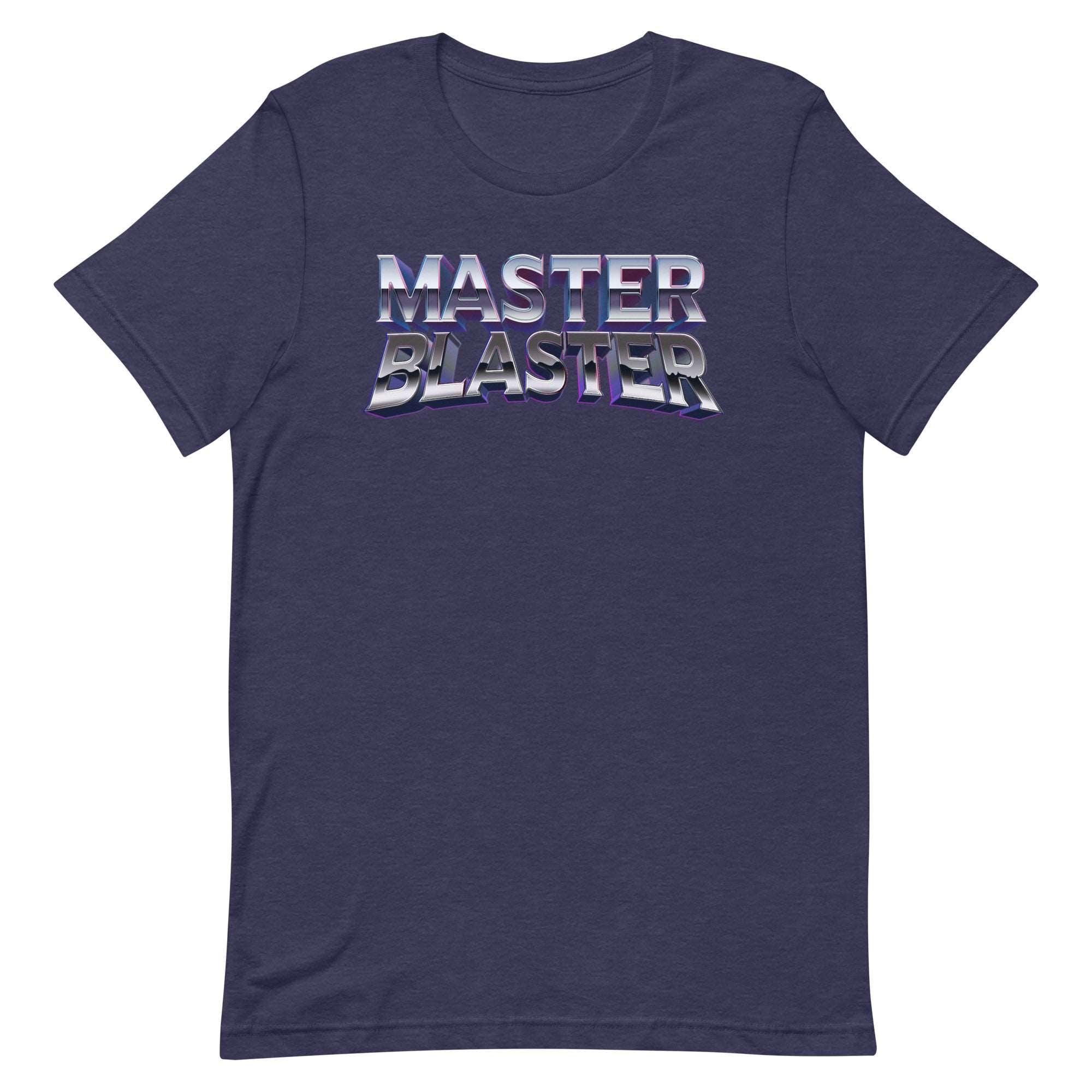 a t - shirt with the words master blaster printed on it