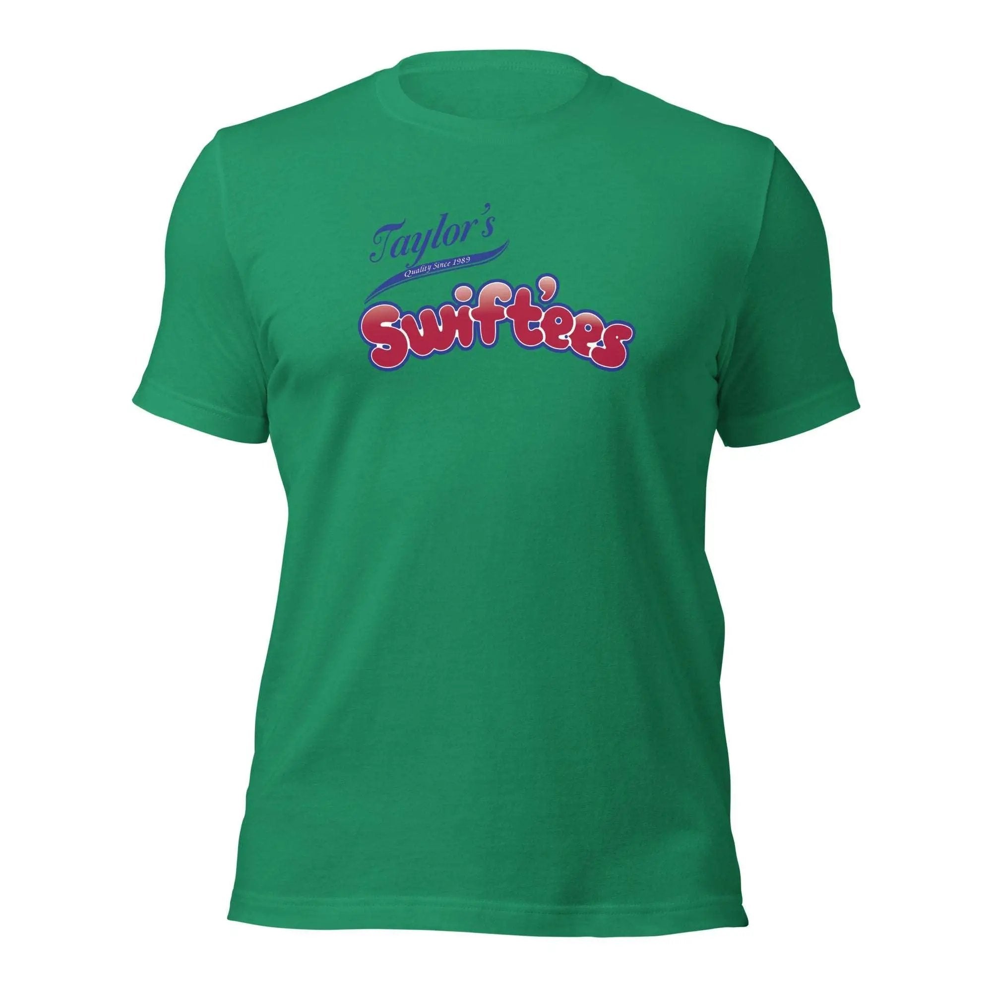 a green t - shirt with the word's logo on it