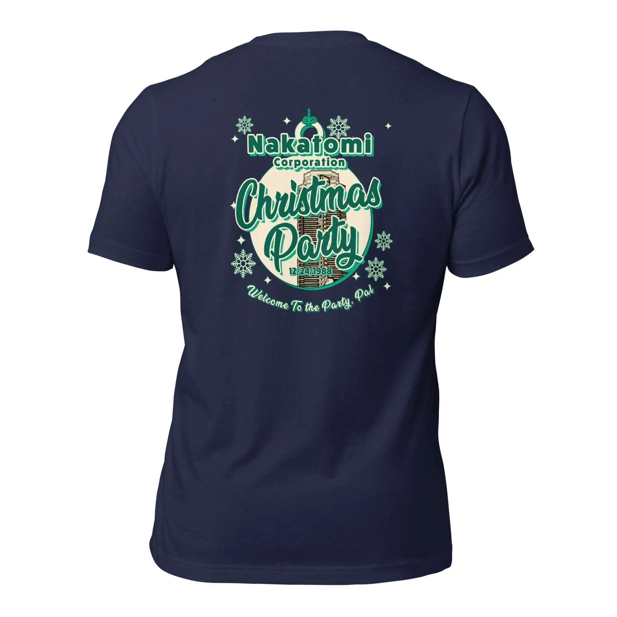 a women's t - shirt with the words christmas party on it