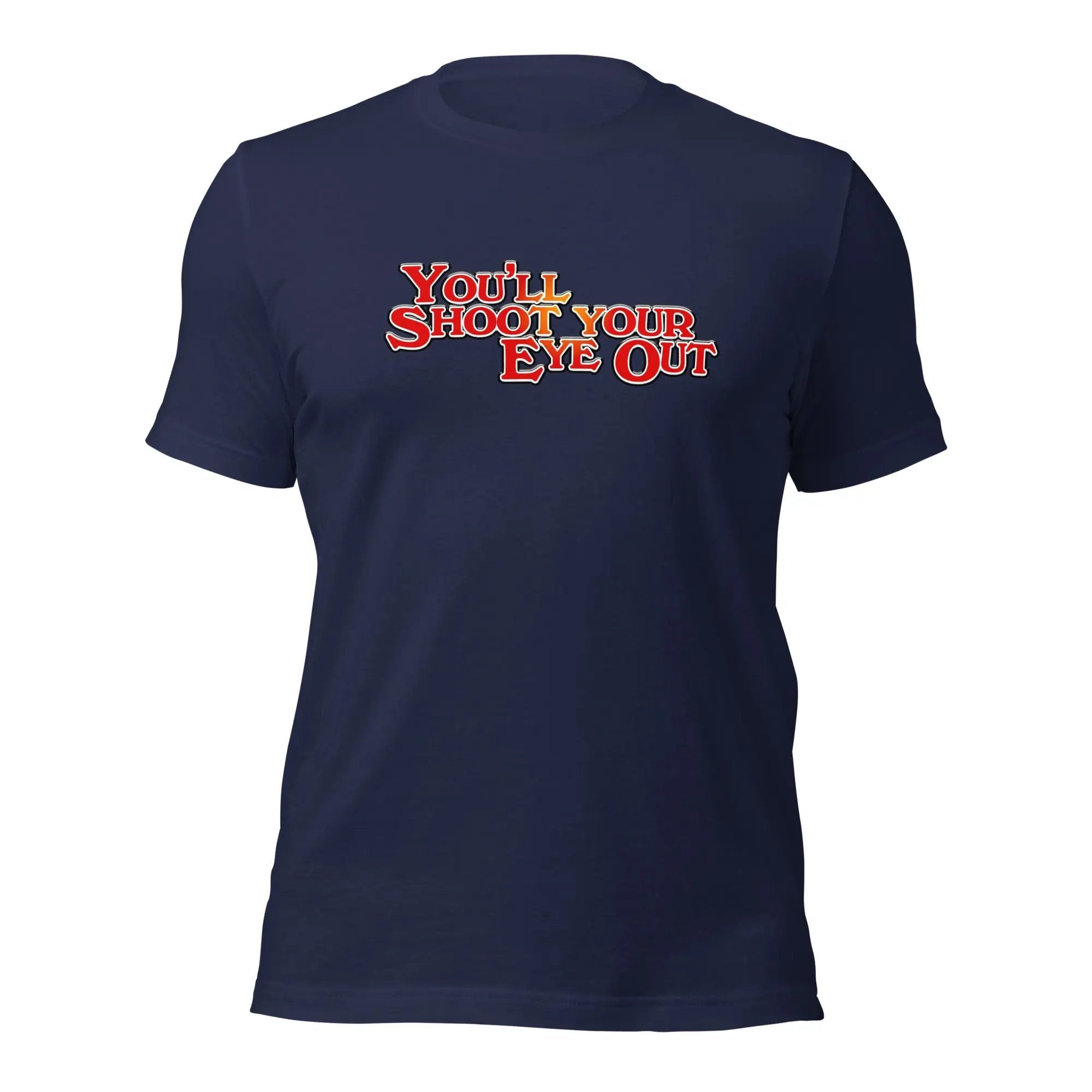 a navy t - shirt with the words you show your love out