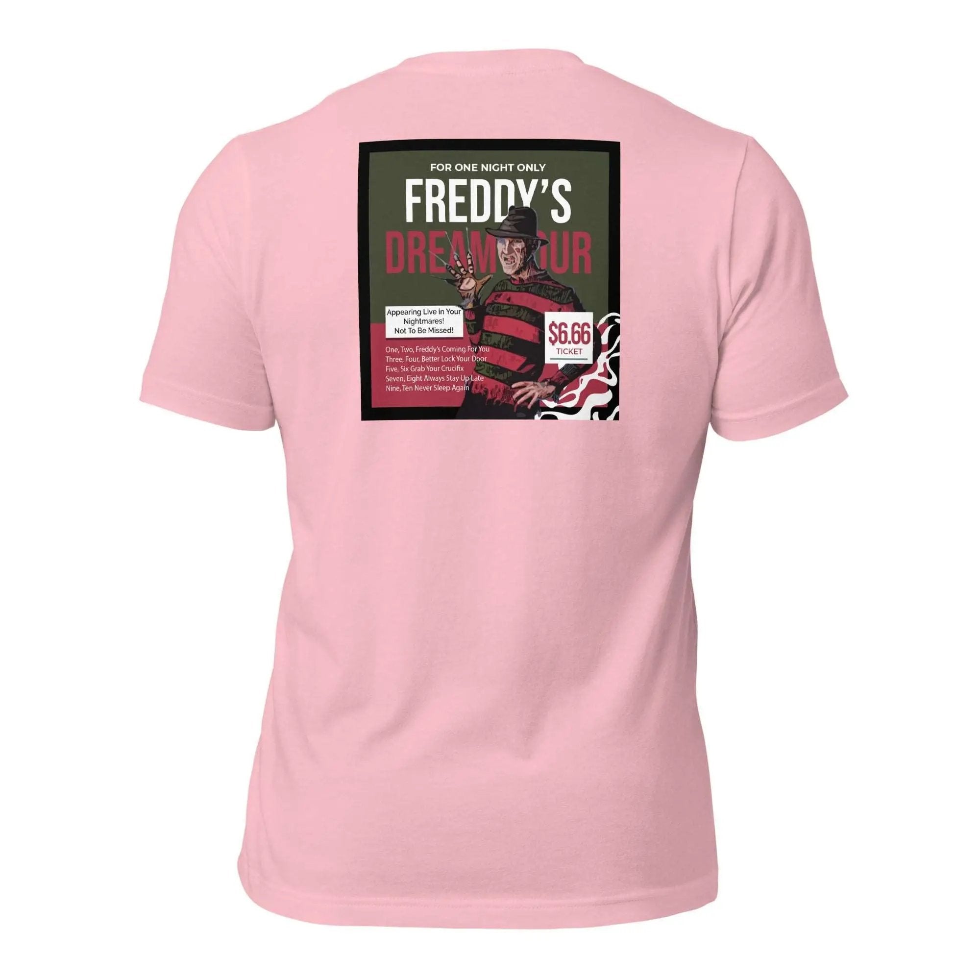 Freddy's Dream Tour Unisex t-shirt (Back)