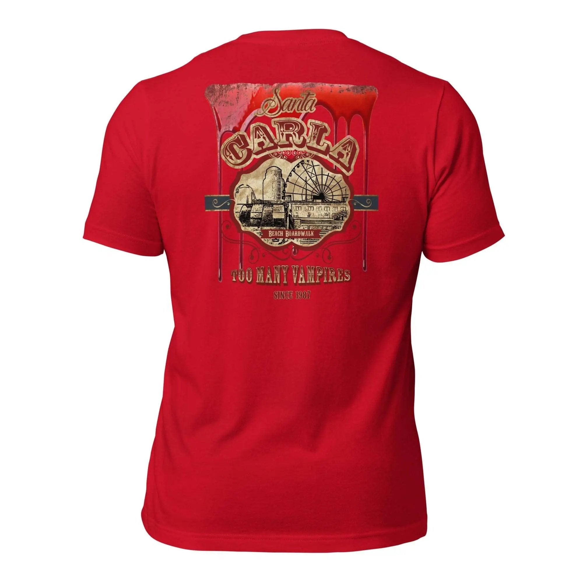 Santa Carla Unisex t-shirt (Back)