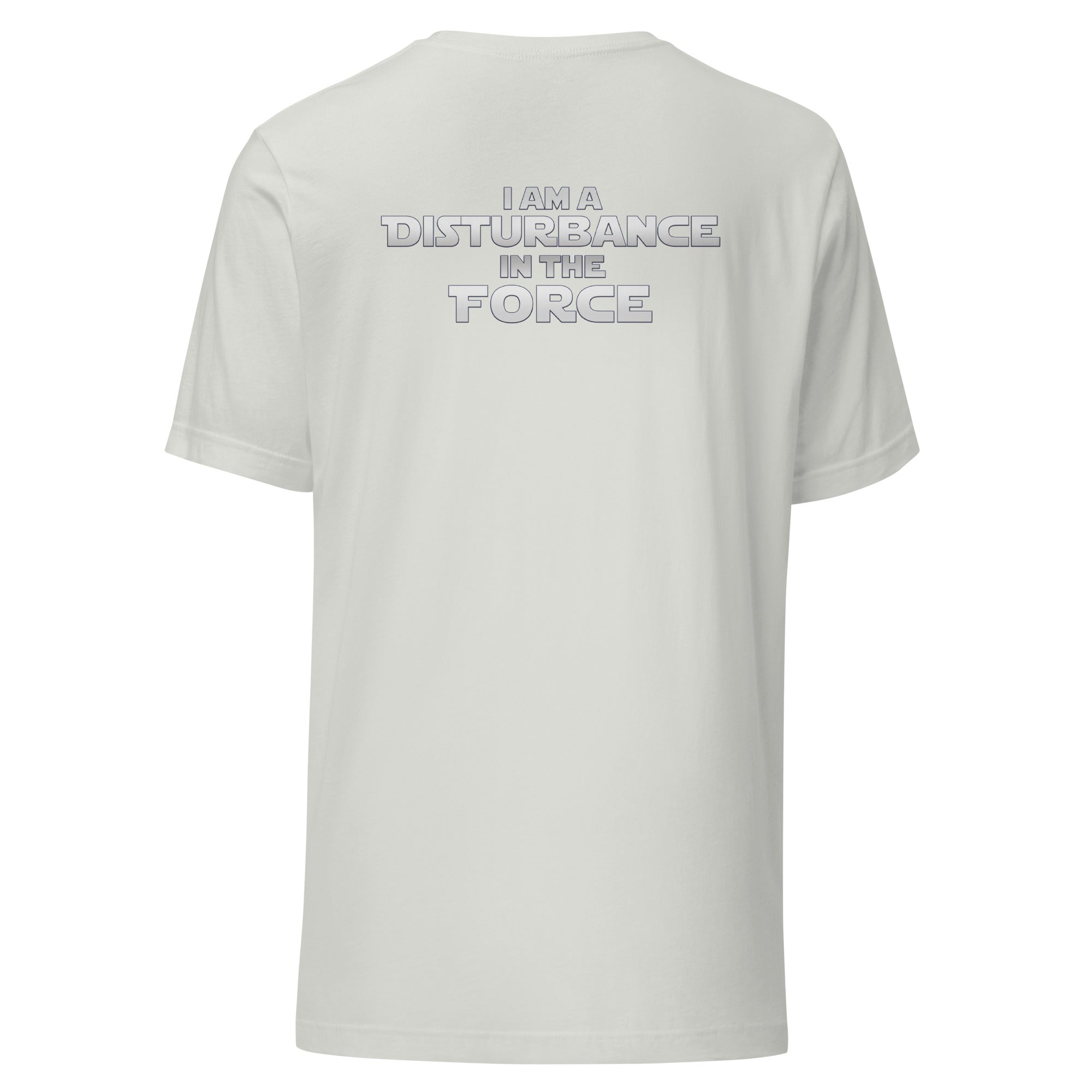 a white t - shirt that says i am a distance force