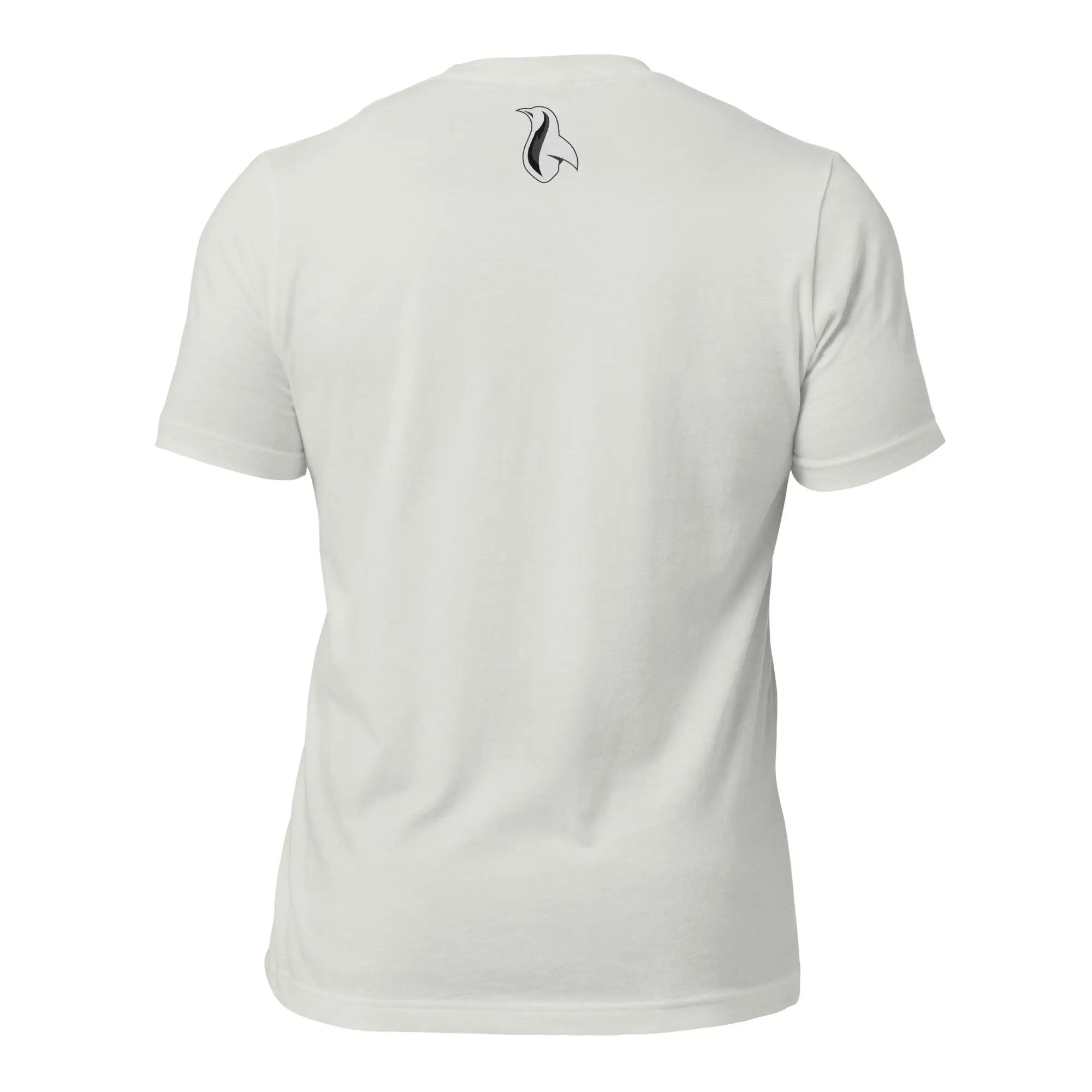 a white t - shirt with a penguin on it