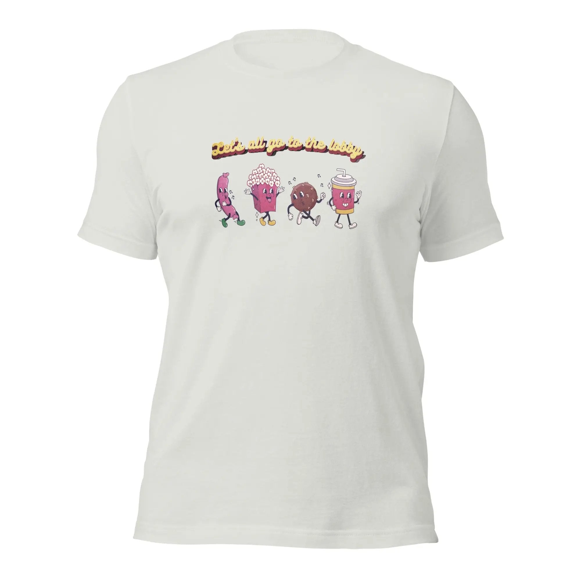 a white t - shirt with cartoon characters on it