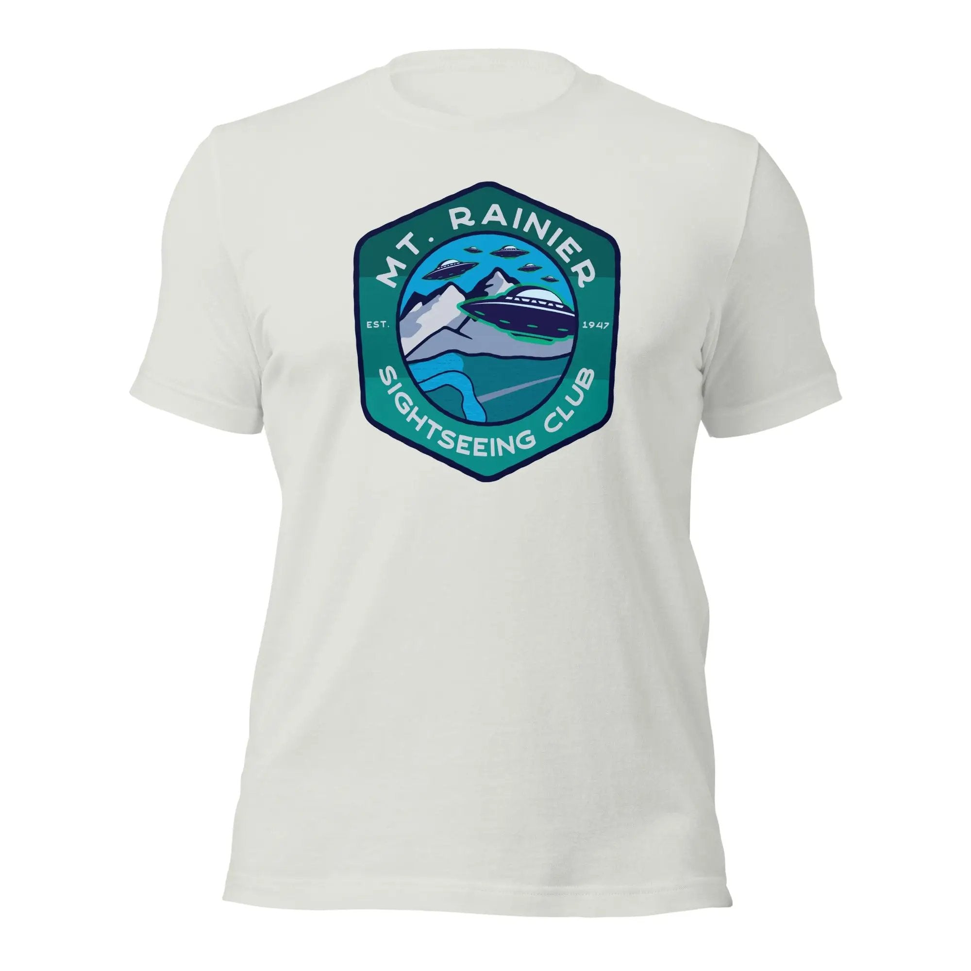 a white t - shirt with the logo of a sailing club