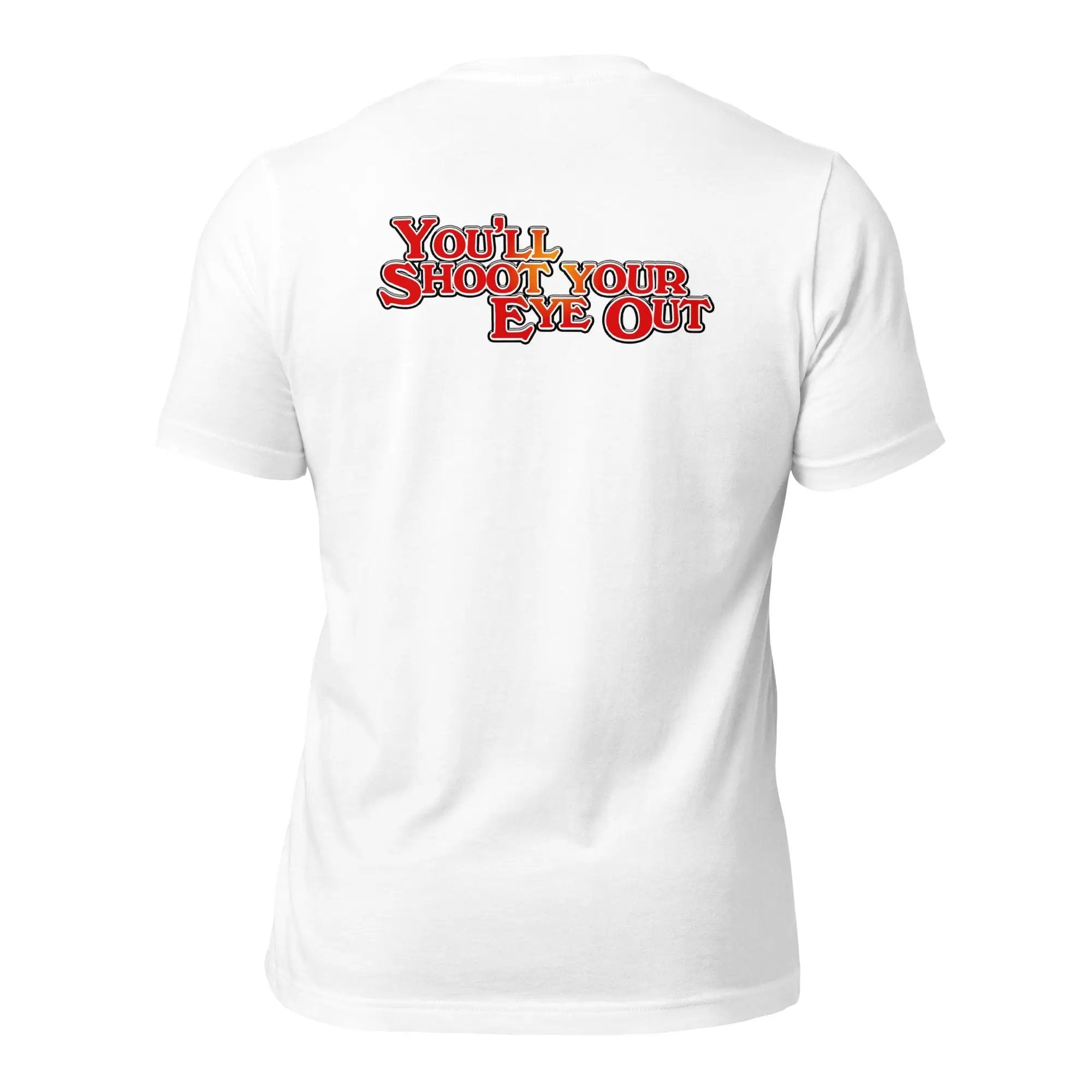 a white t - shirt with the words you'll shop your ex out on