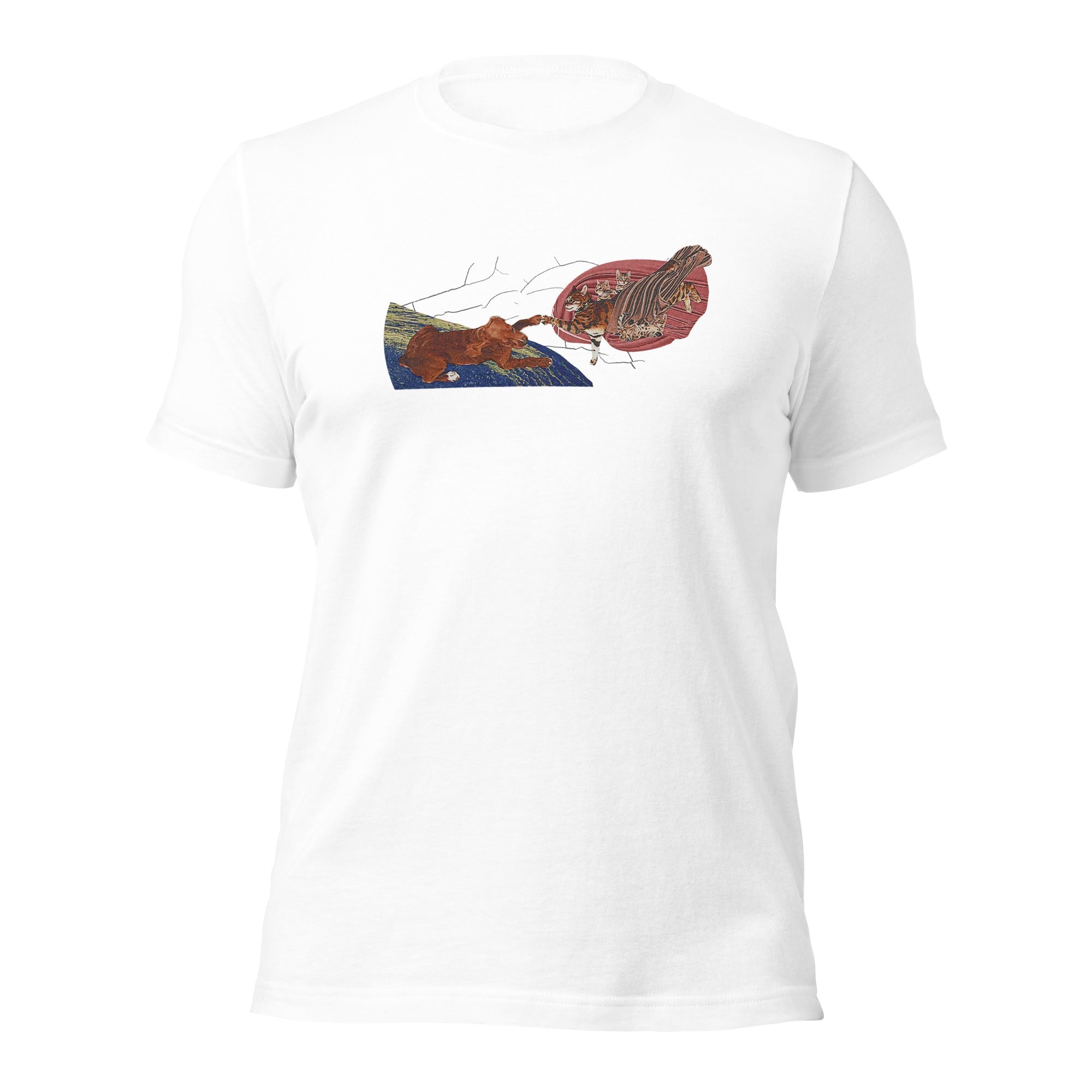 a white t - shirt with a picture of a butterfly