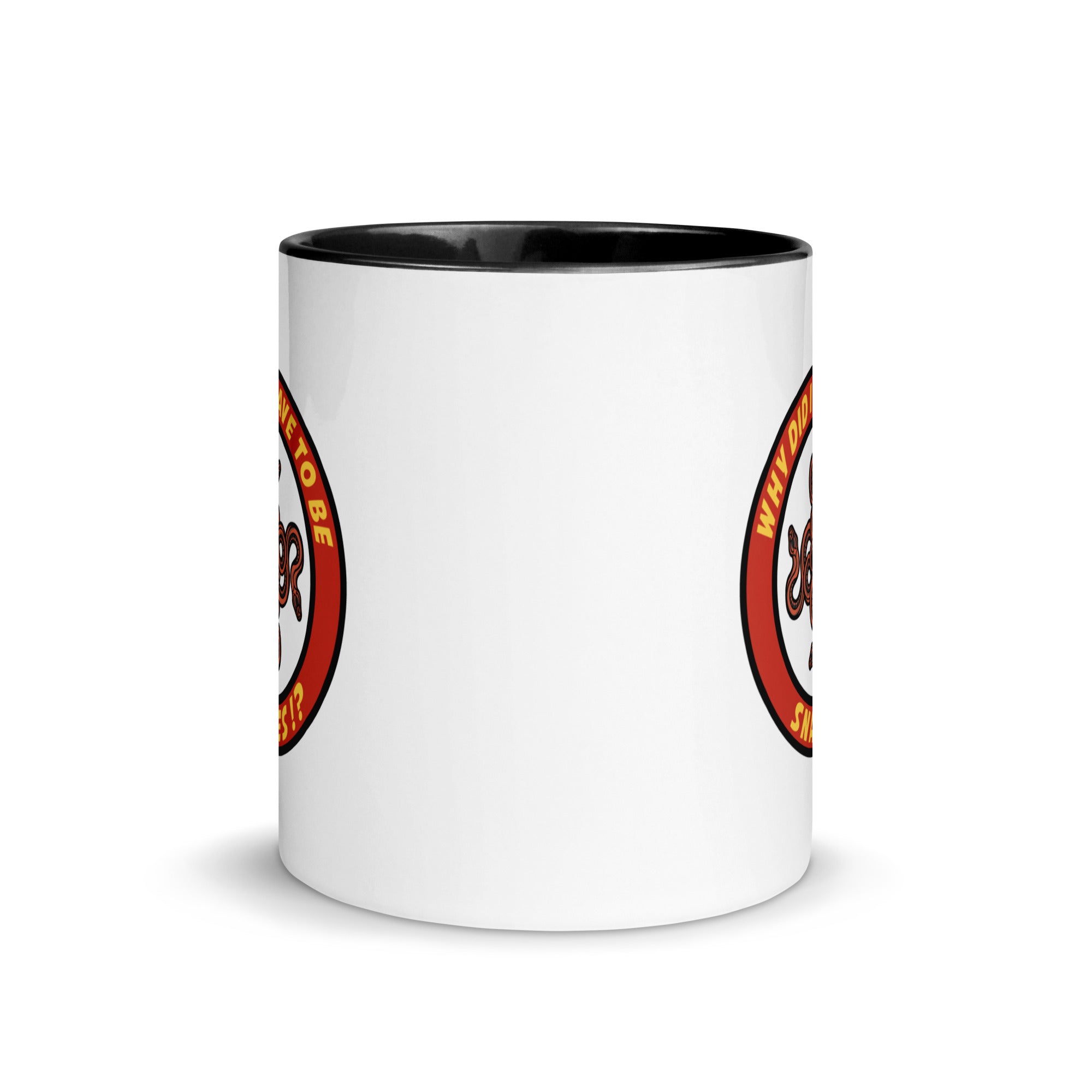 Why Did It Have To Be Snakes? Mug with Color Inside