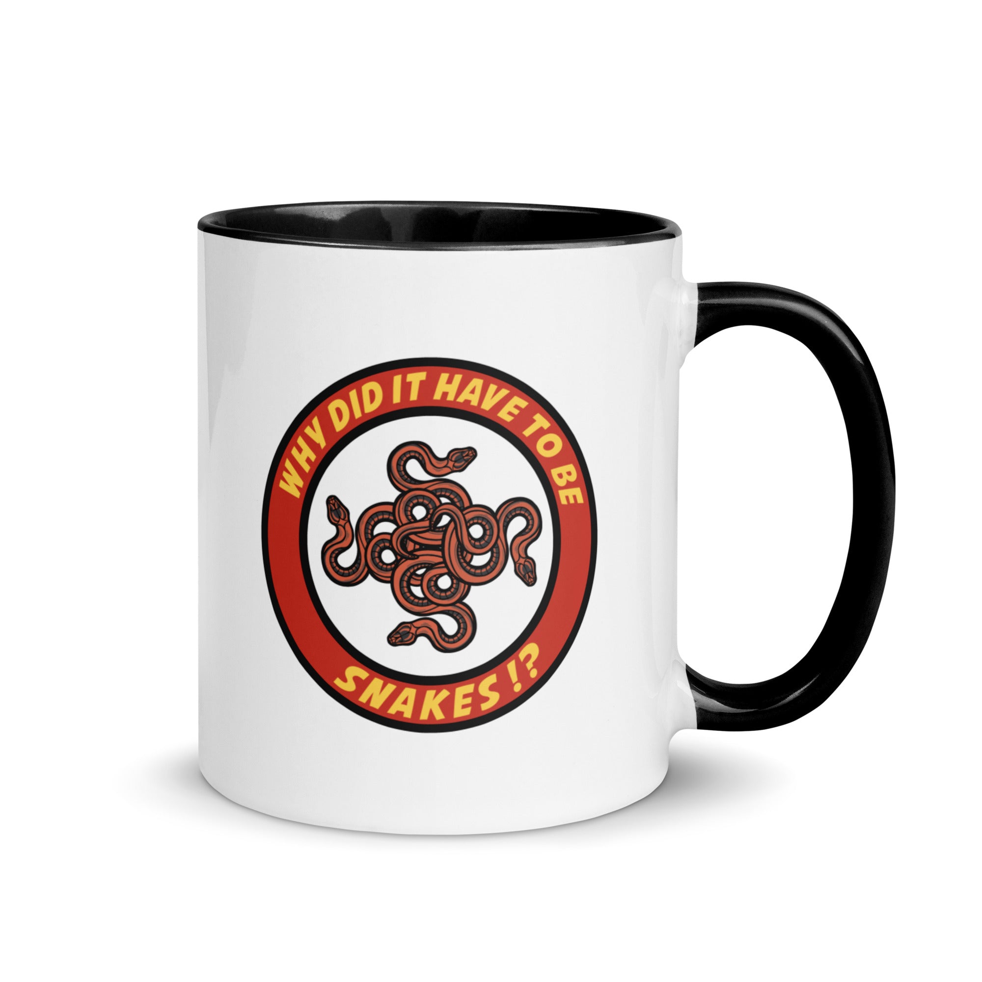 Why Did It Have To Be Snakes? Mug with Color Inside