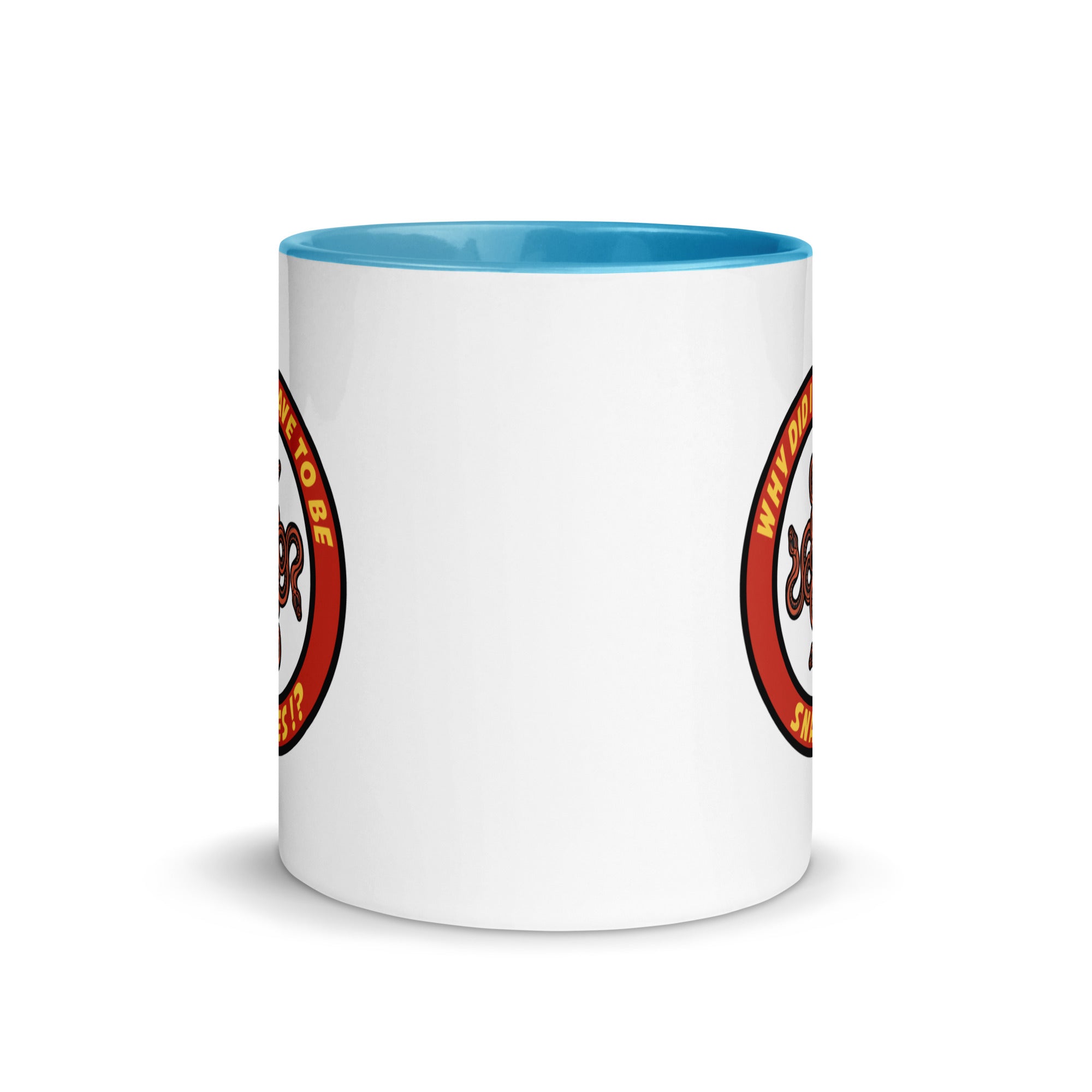 Why Did It Have To Be Snakes? Mug with Color Inside