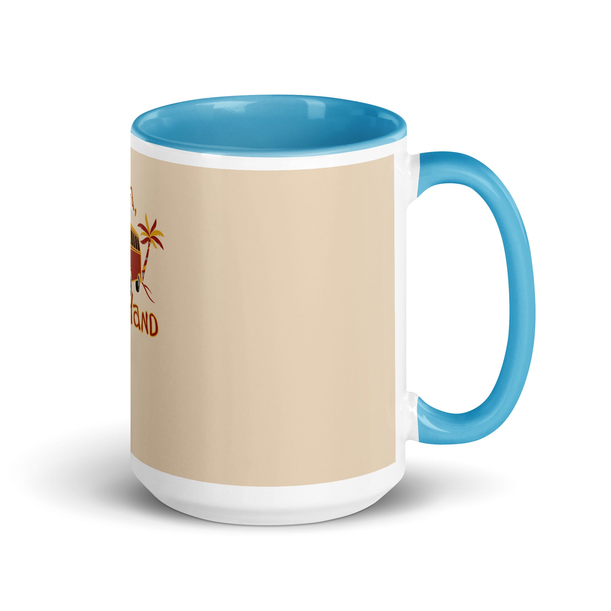 a coffee mug with a picture of a bird on it