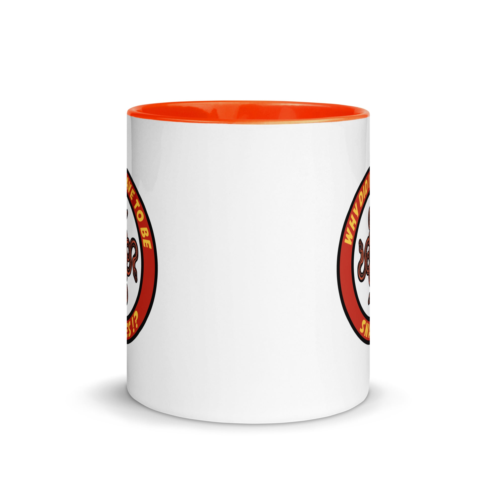 Why Did It Have To Be Snakes? Mug with Color Inside