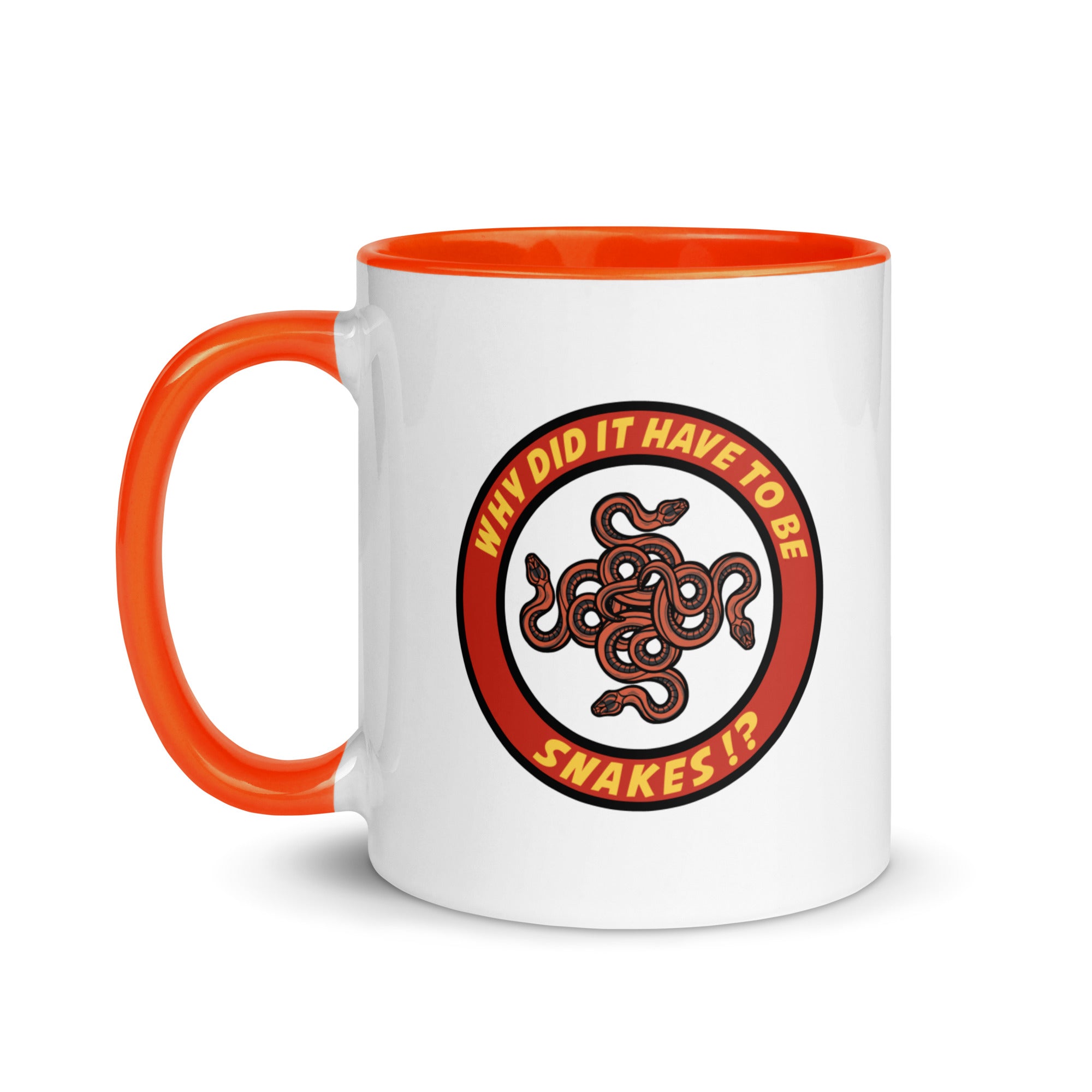 Why Did It Have To Be Snakes? Mug with Color Inside