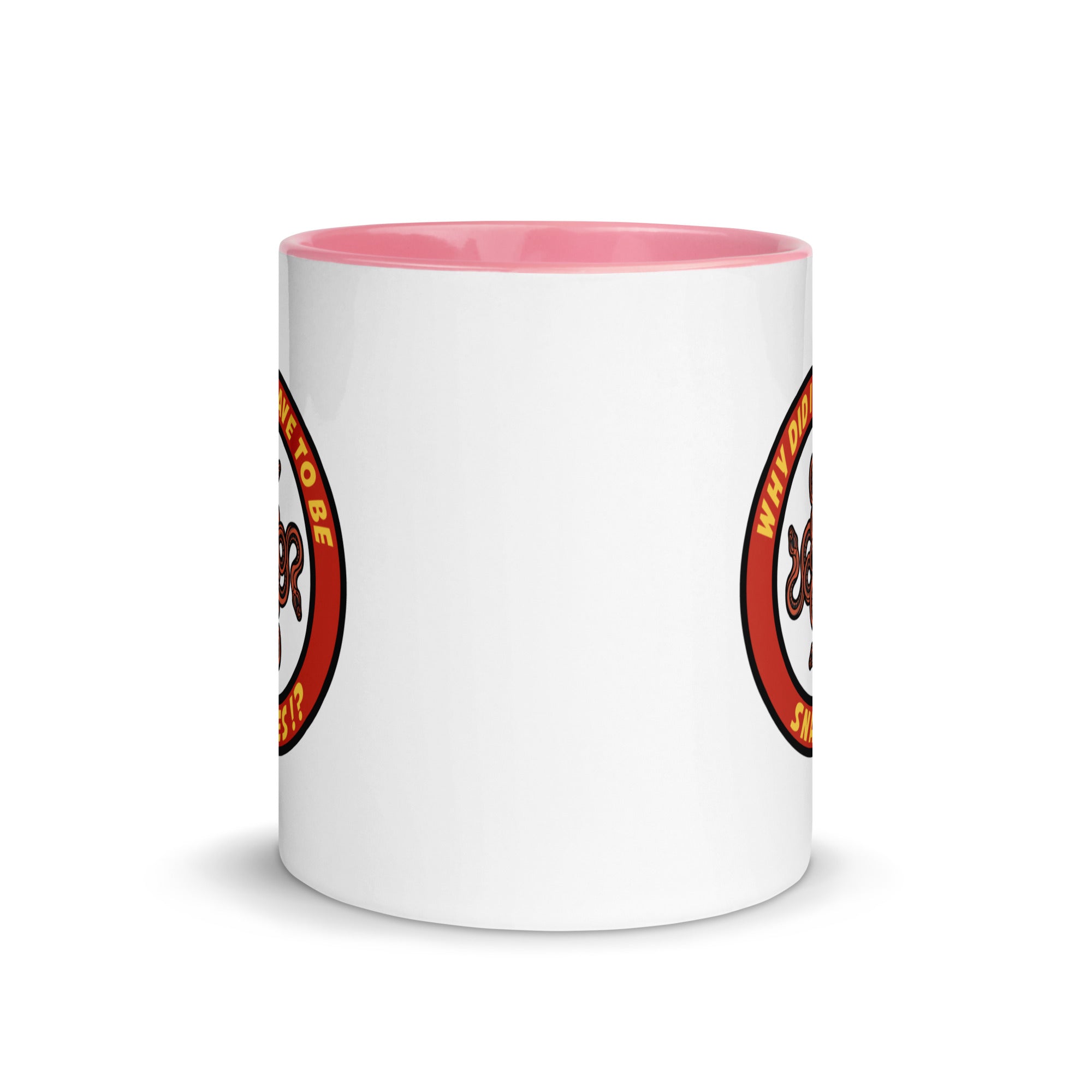 Why Did It Have To Be Snakes? Mug with Color Inside