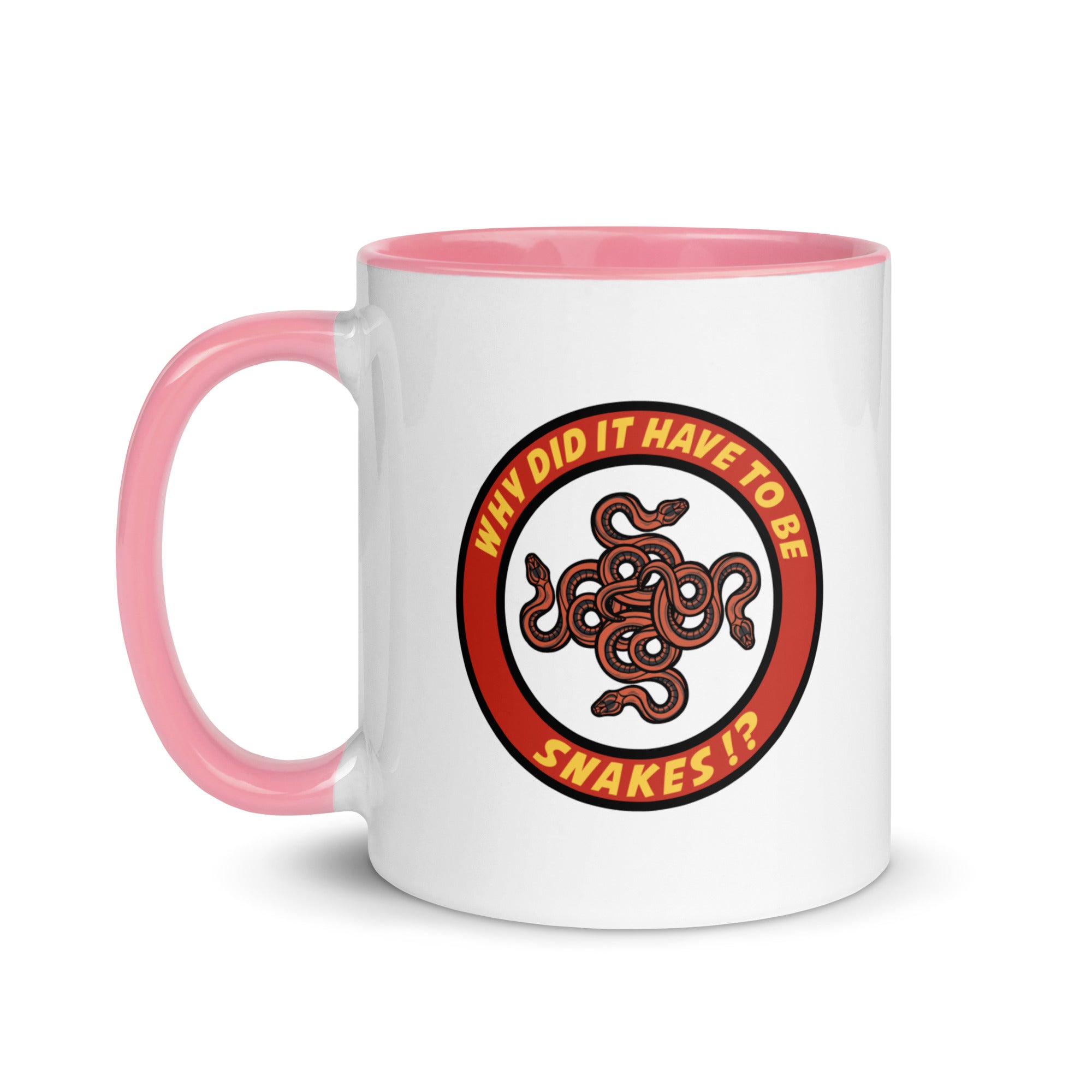 Why Did It Have To Be Snakes? Mug with Color Inside