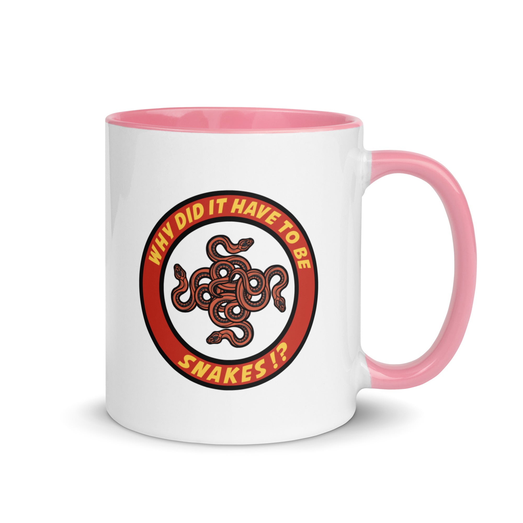 Why Did It Have To Be Snakes? Mug with Color Inside