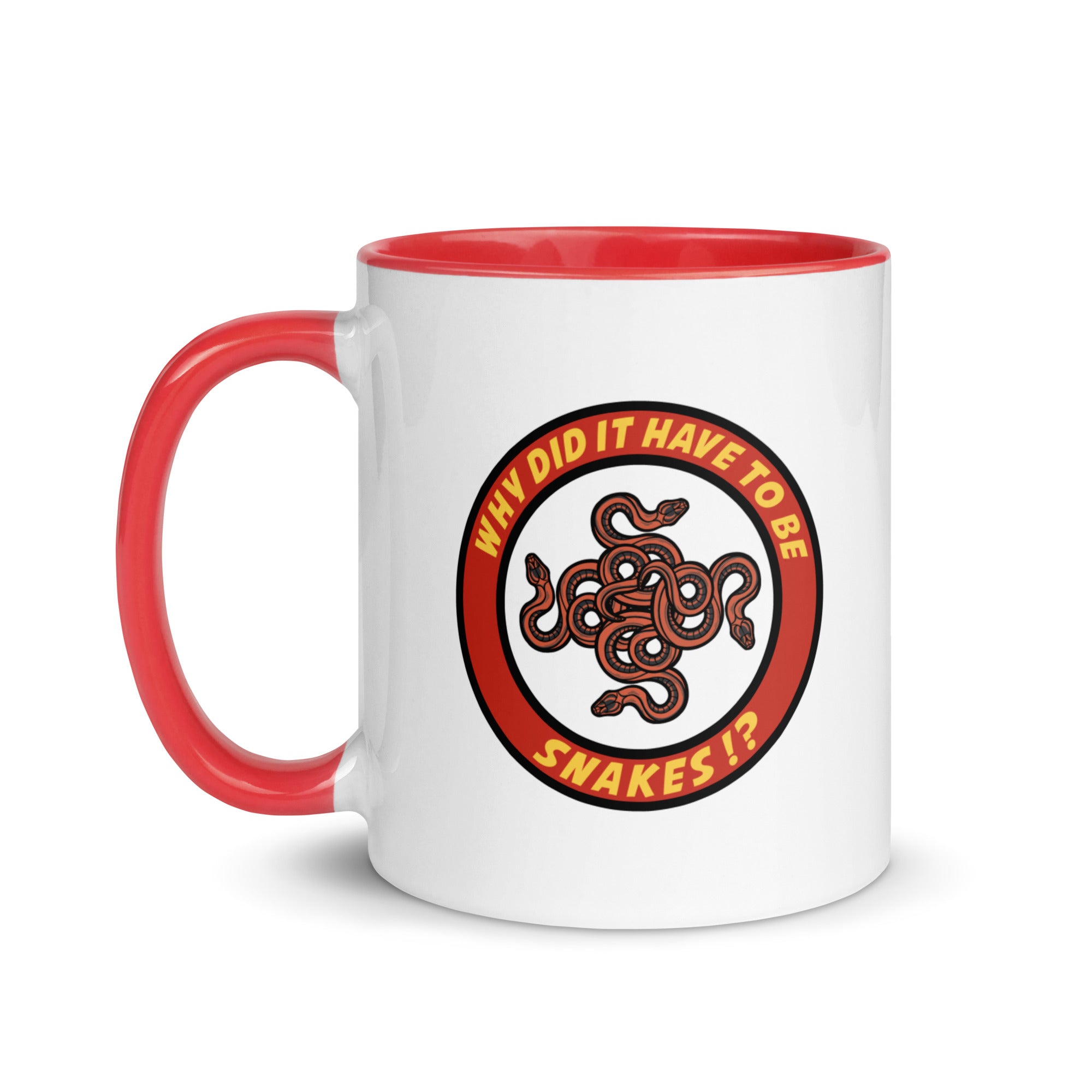 Why Did It Have To Be Snakes? Mug with Color Inside