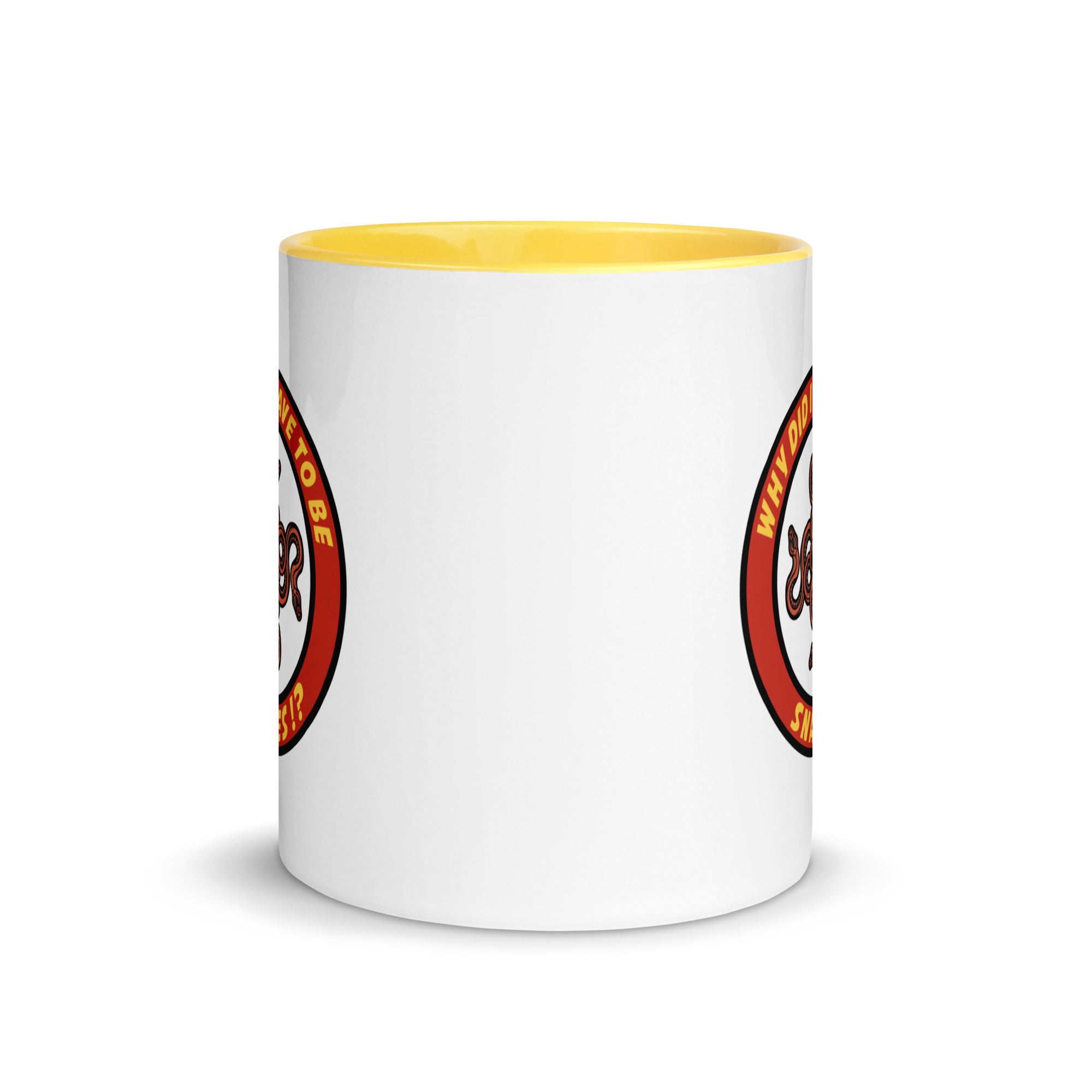 Why Did It Have To Be Snakes? Mug with Color Inside