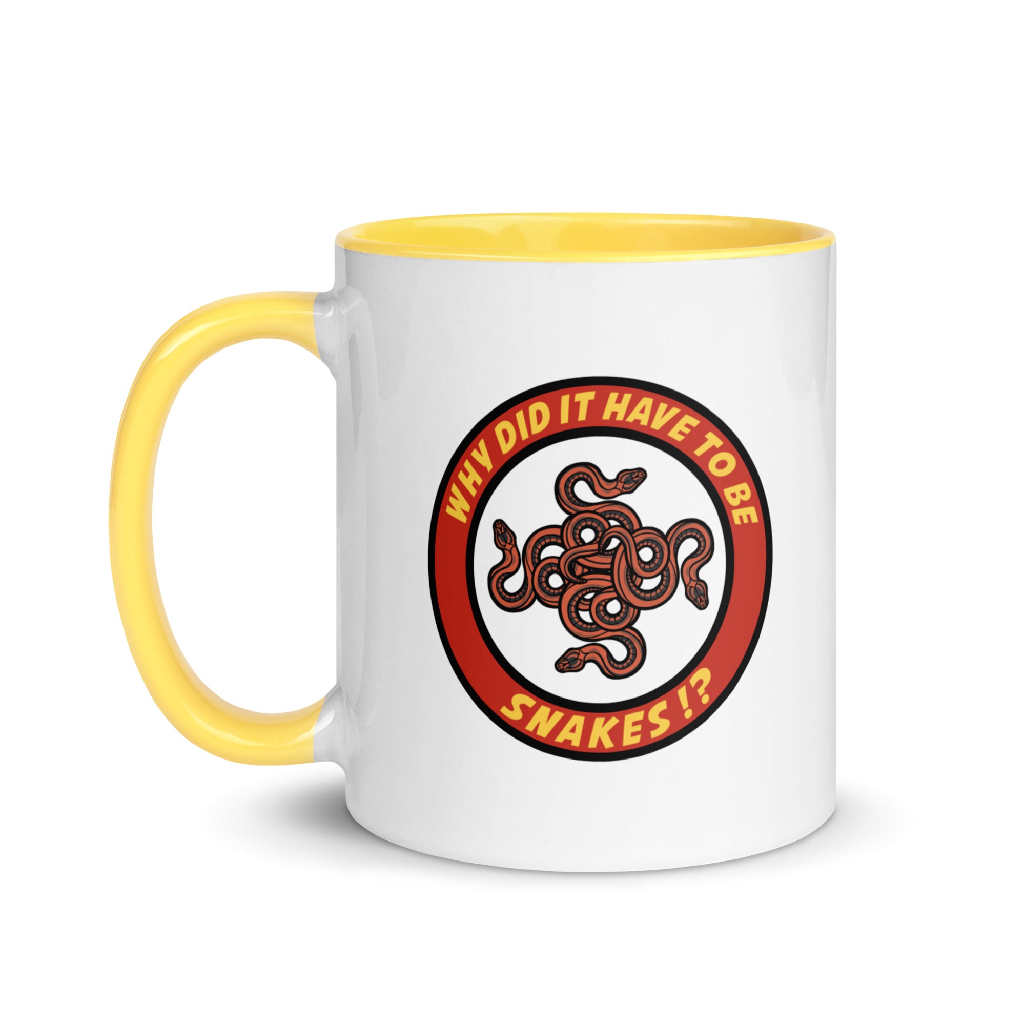 Why Did It Have To Be Snakes? Mug with Color Inside