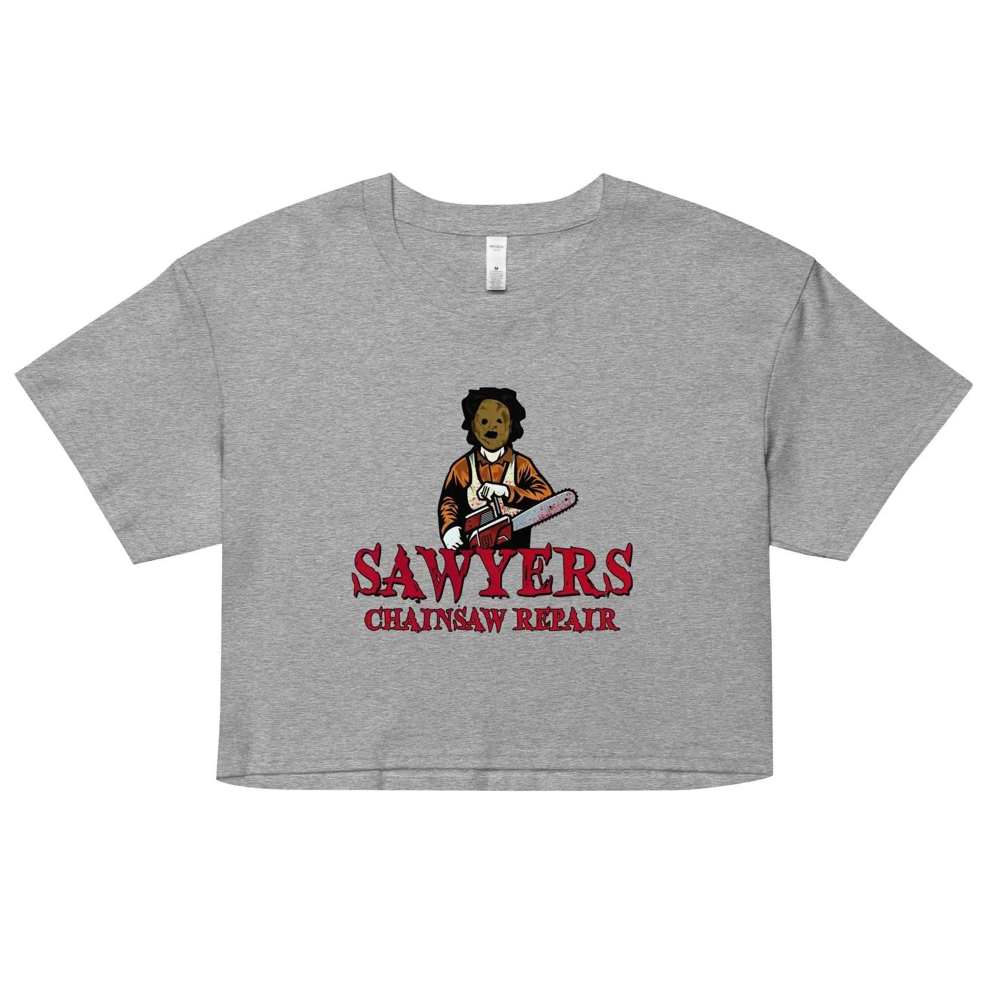 Sawyers Chainsaw Repair Women's crop top