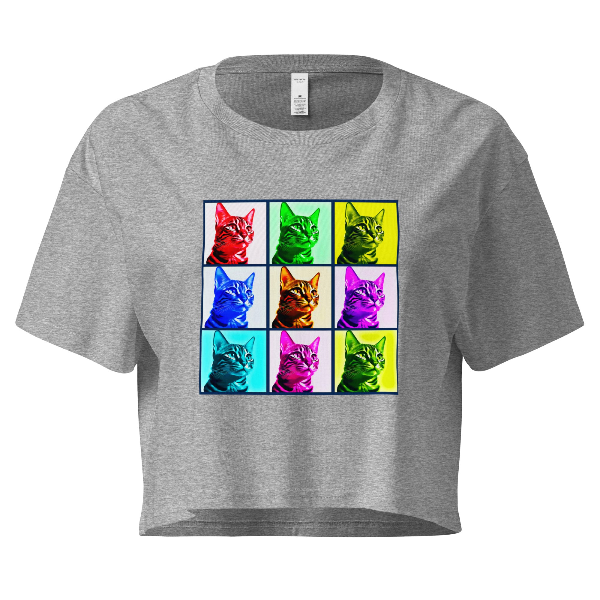 Warhol Cats Women’s crop top