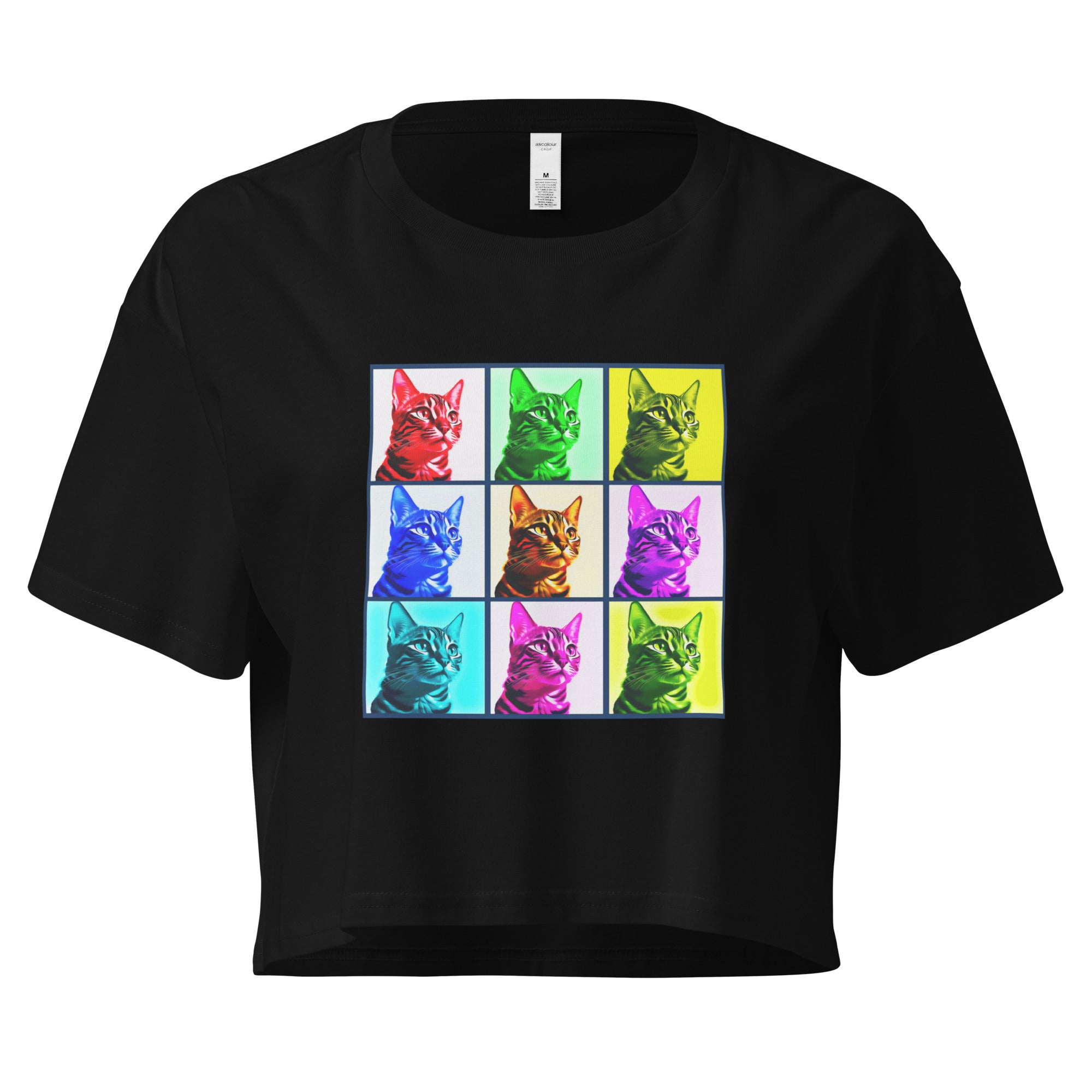 Warhol Cats Women’s crop top