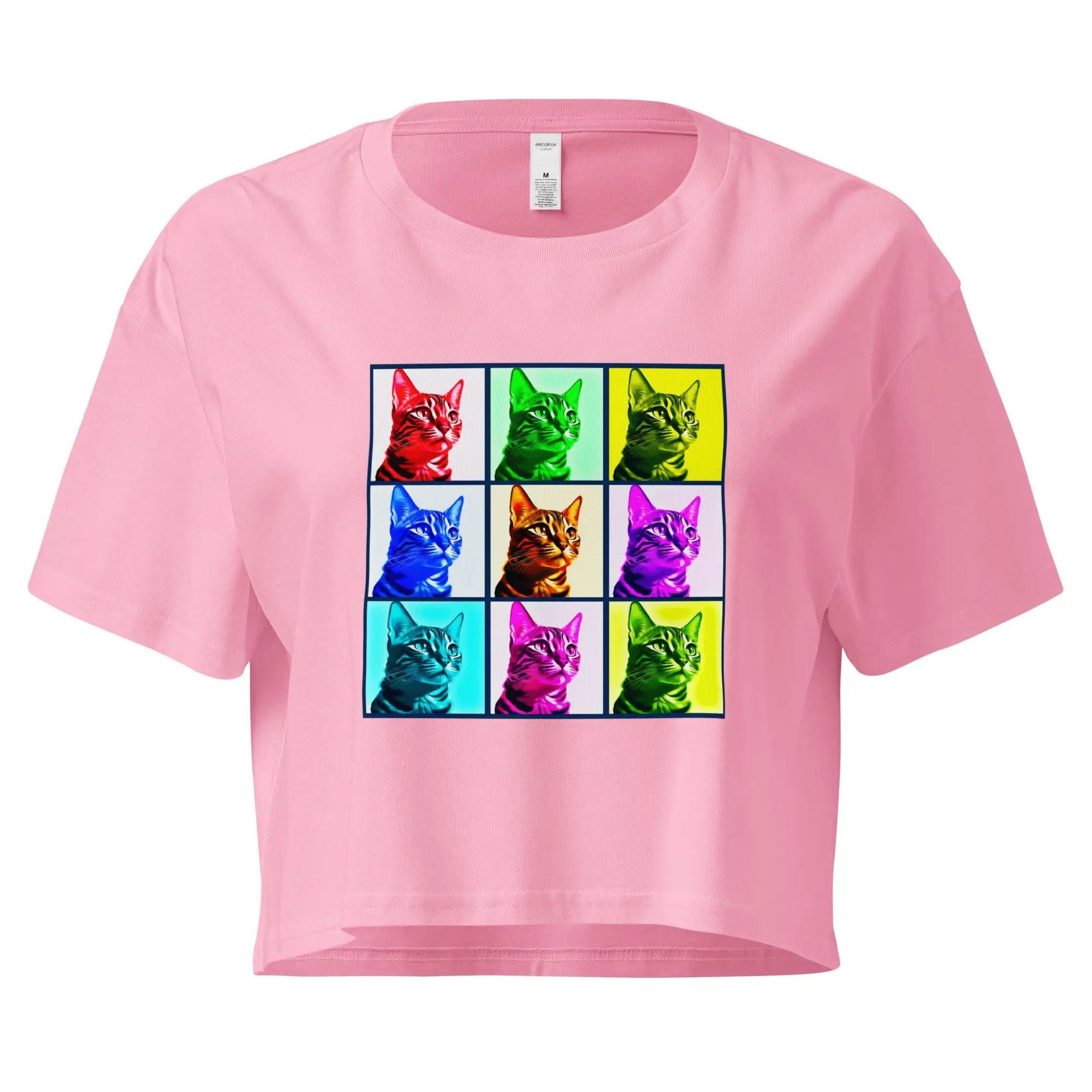 Warhol Cats Women’s crop top