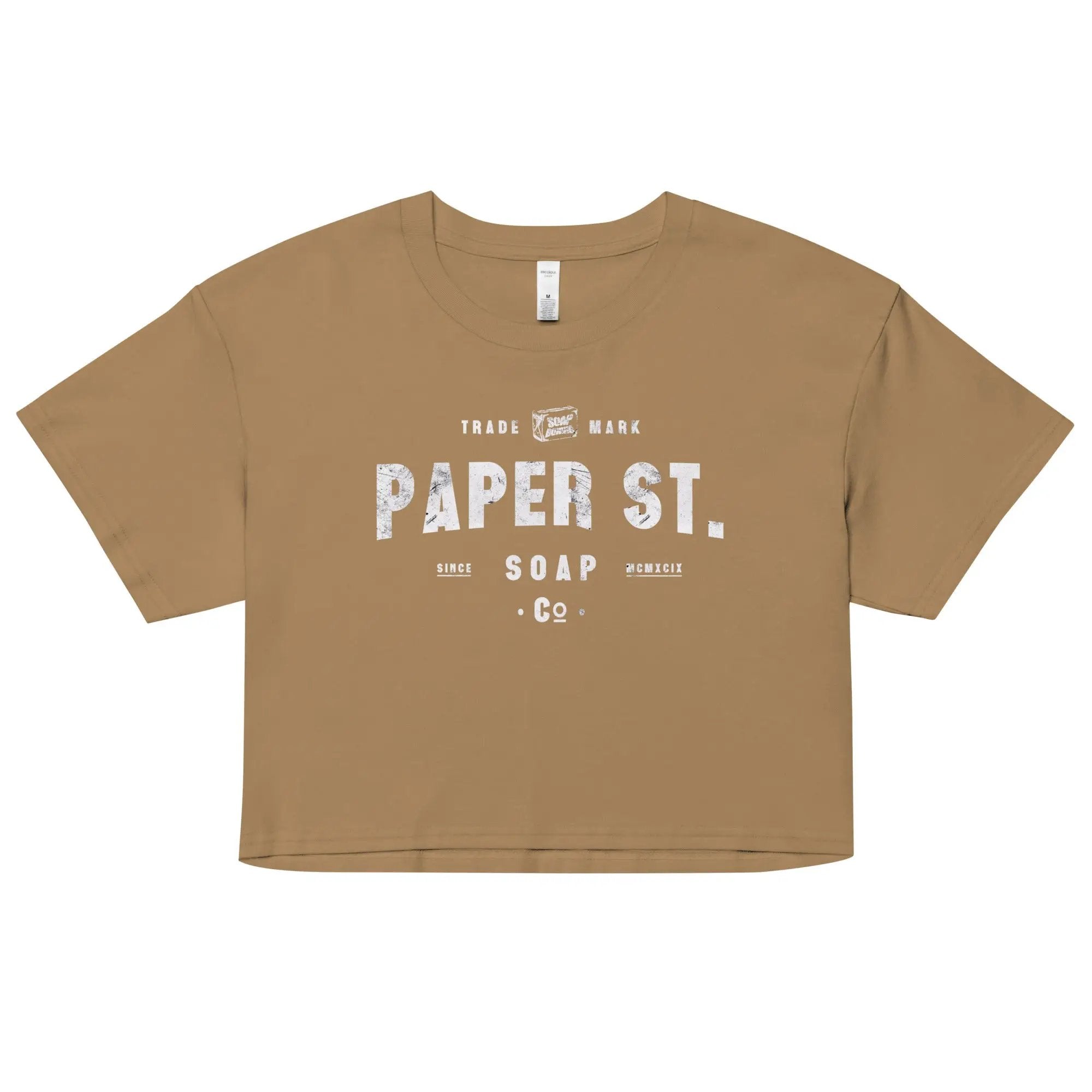 a t - shirt that says paper st, soap