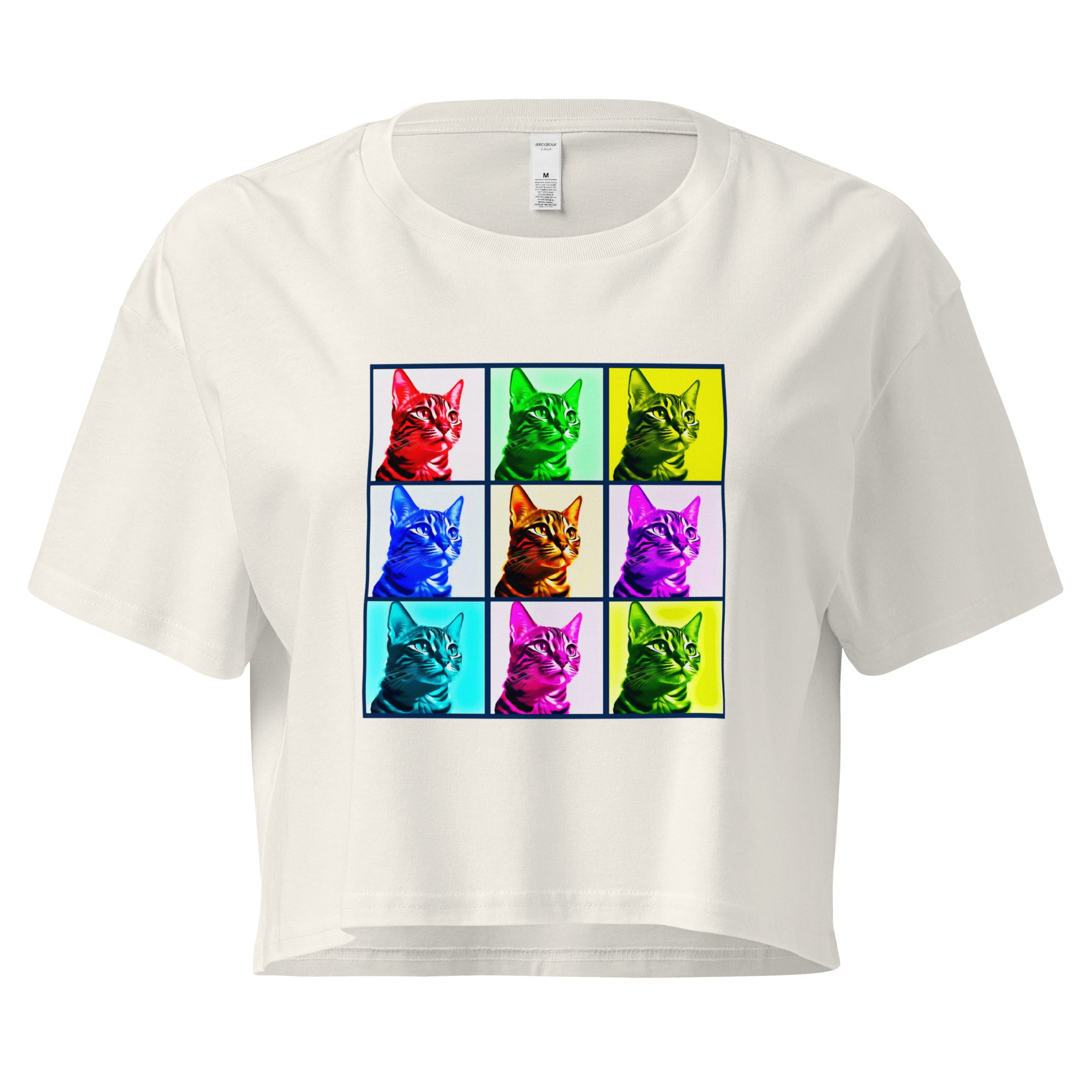 Warhol Cats Women’s crop top
