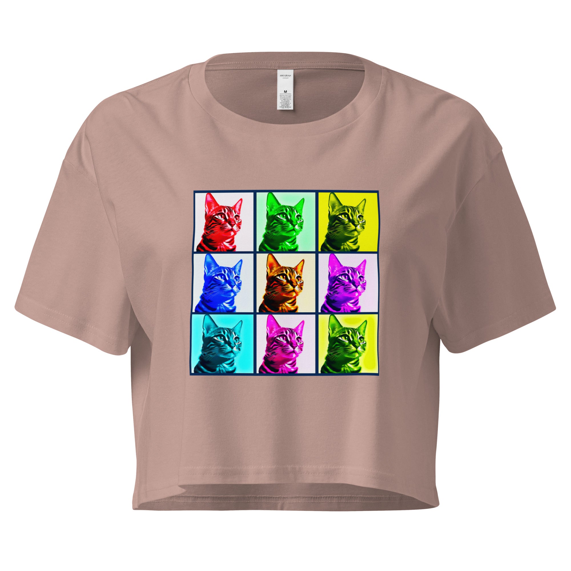 Warhol Cats Women’s crop top