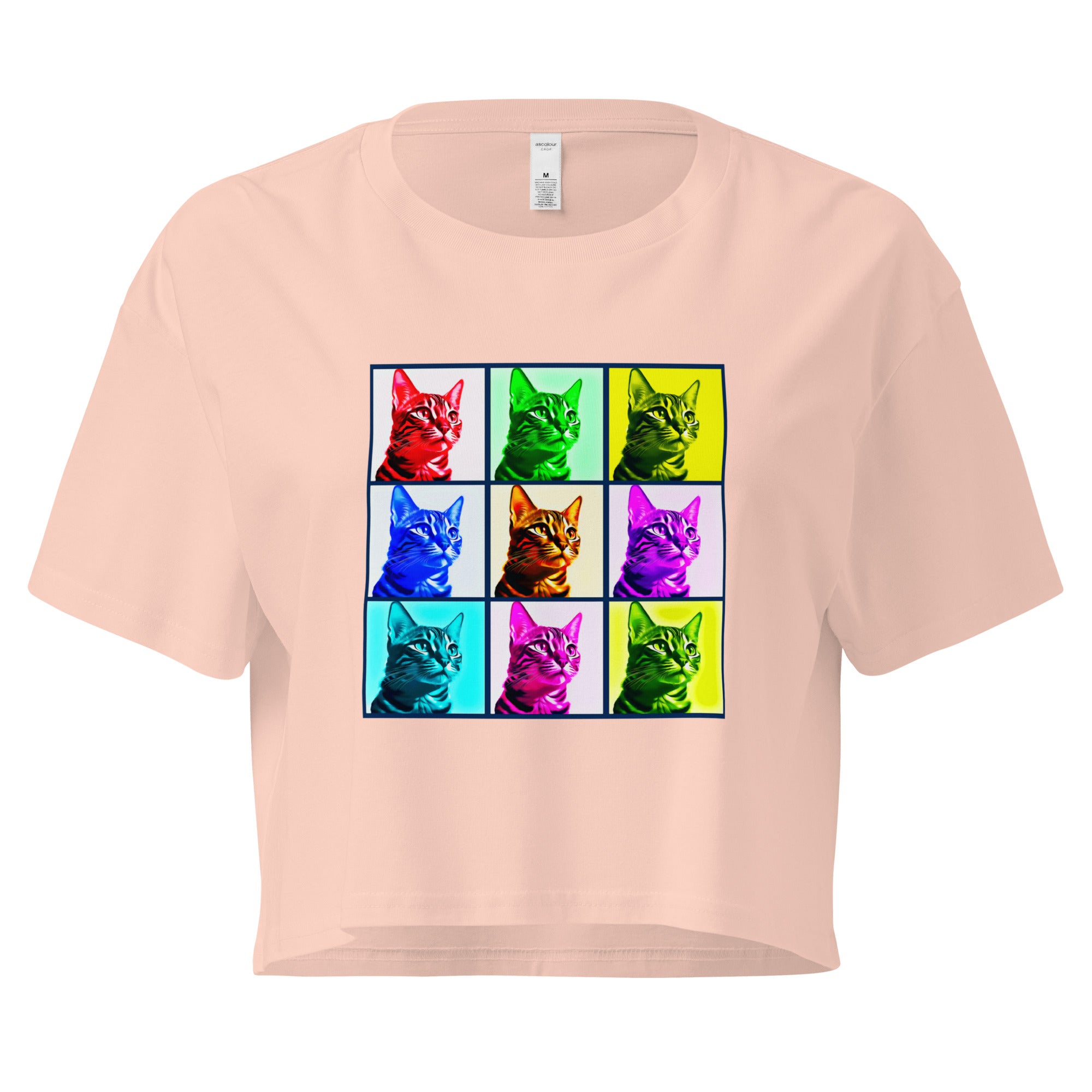 Warhol Cats Women’s crop top